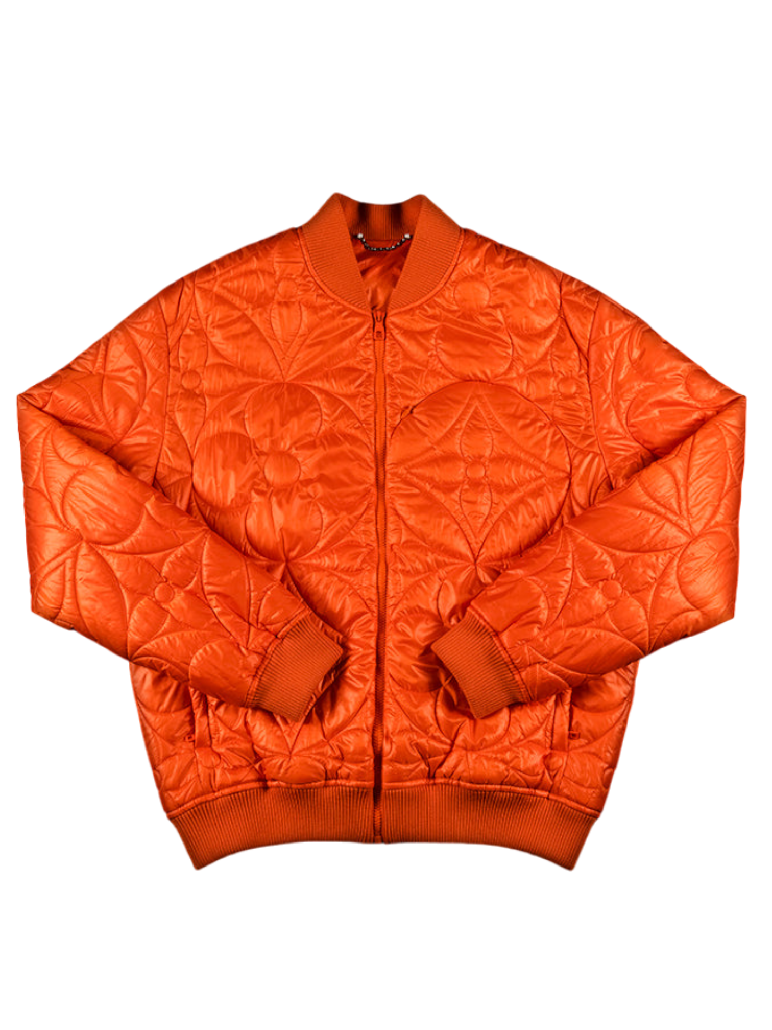 Louis Vuitton x Virgil Abloh LVSE Orange Flower Quilted Blouson Jacket