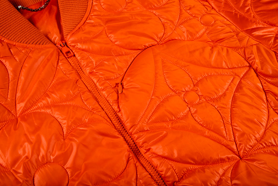 Louis Vuitton x Virgil Abloh LVSE Orange Flower Quilted Blouson Jacket