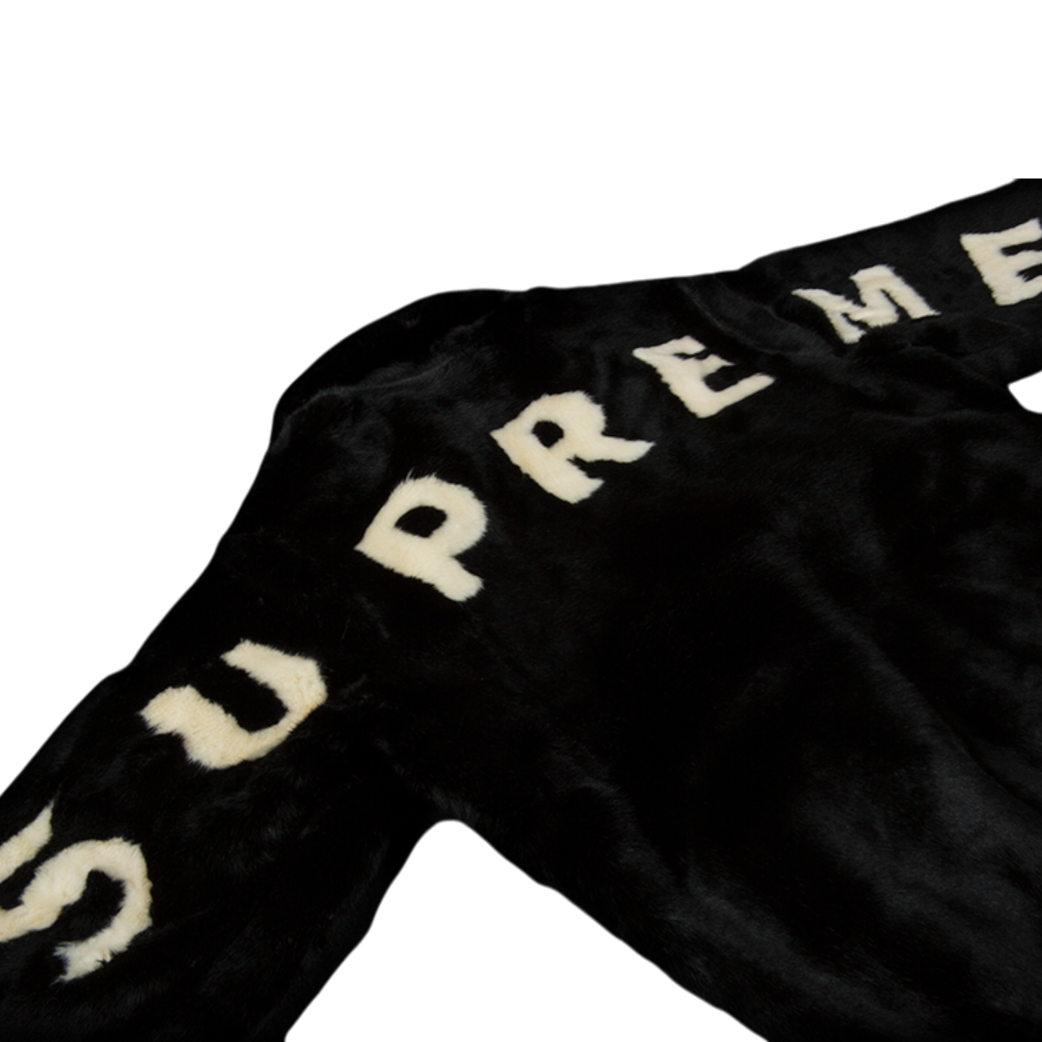2017 Supreme Faux Fur Black Bomber Jacket
