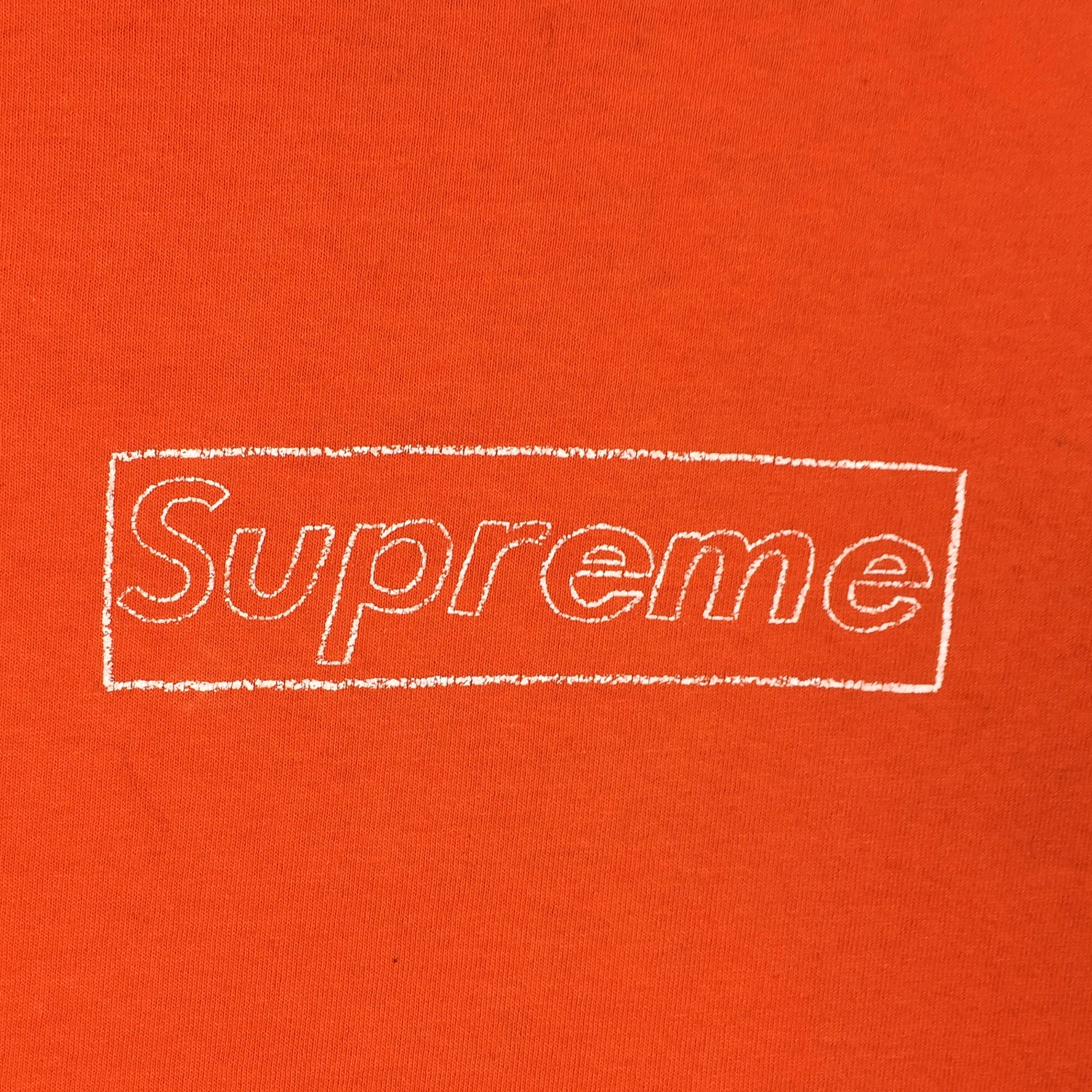 2002 Supreme KAWS Orange Box Logo Tee