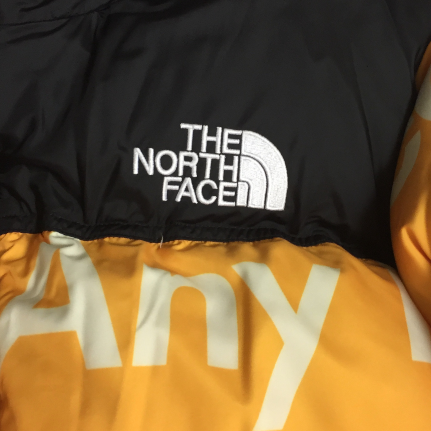 2015 Supreme x The North Face By Any Means Necessary Yellow Nuptse