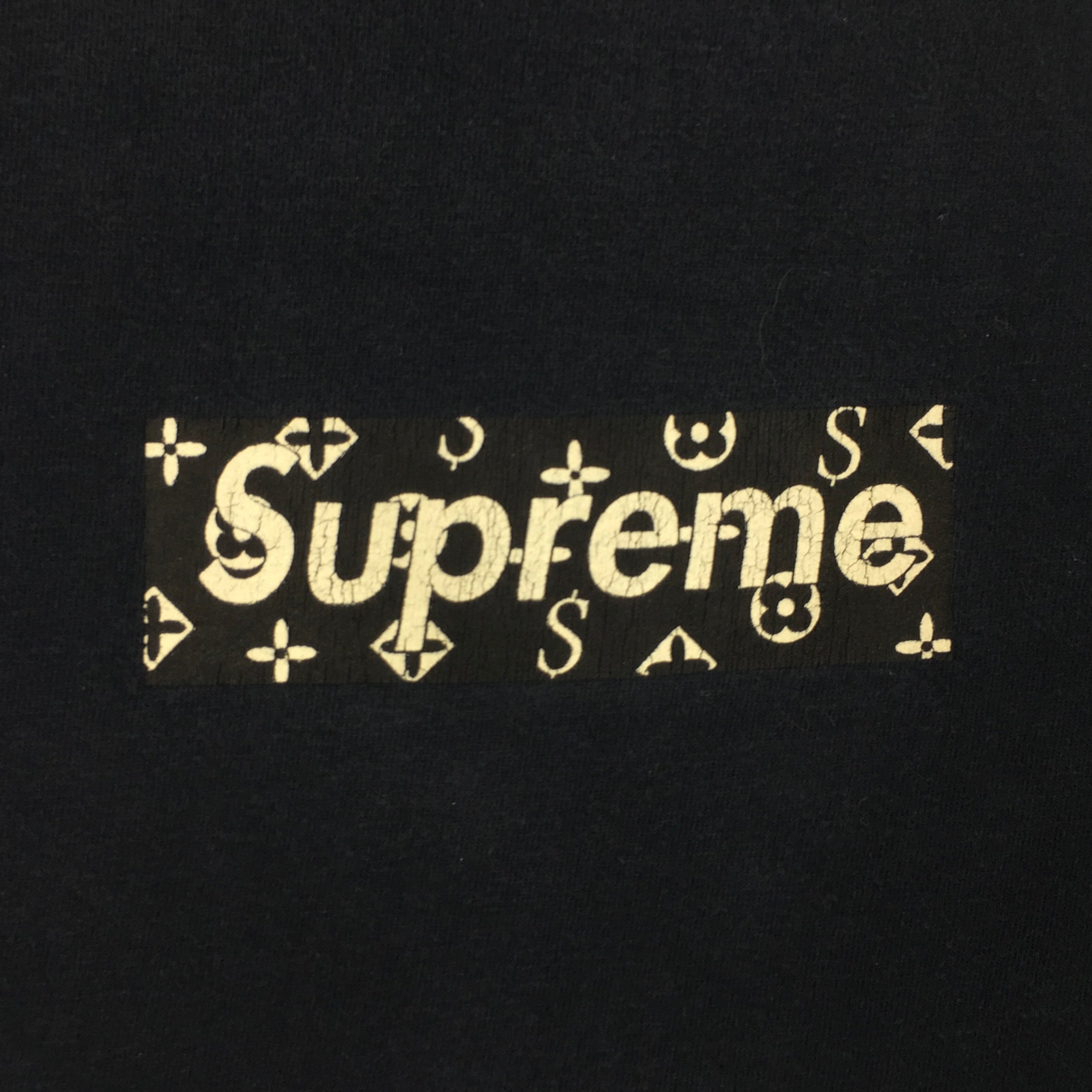 2000 Supreme LV Monogram Black Box Logo Tee