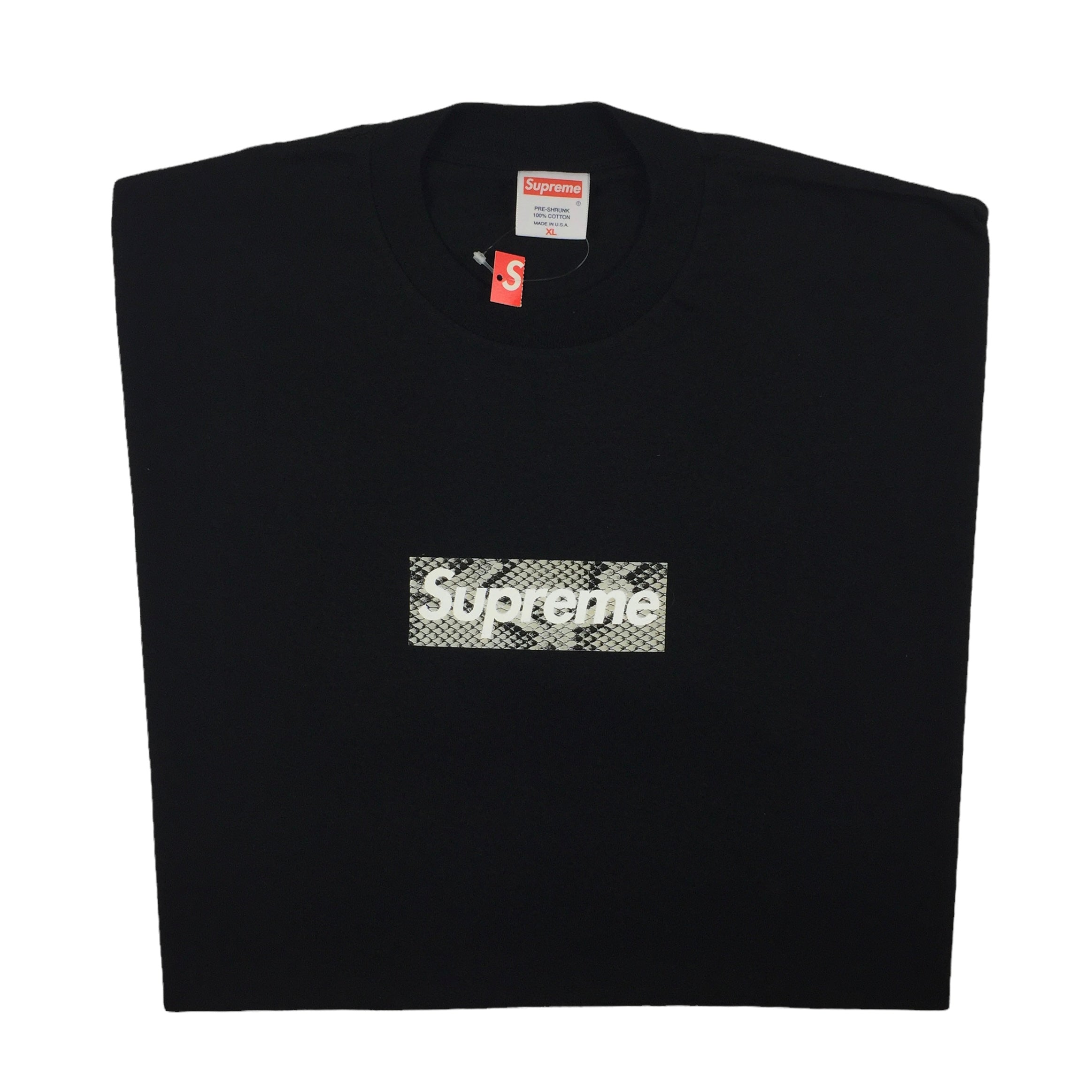 Supreme snakeskin on sale box logo tee