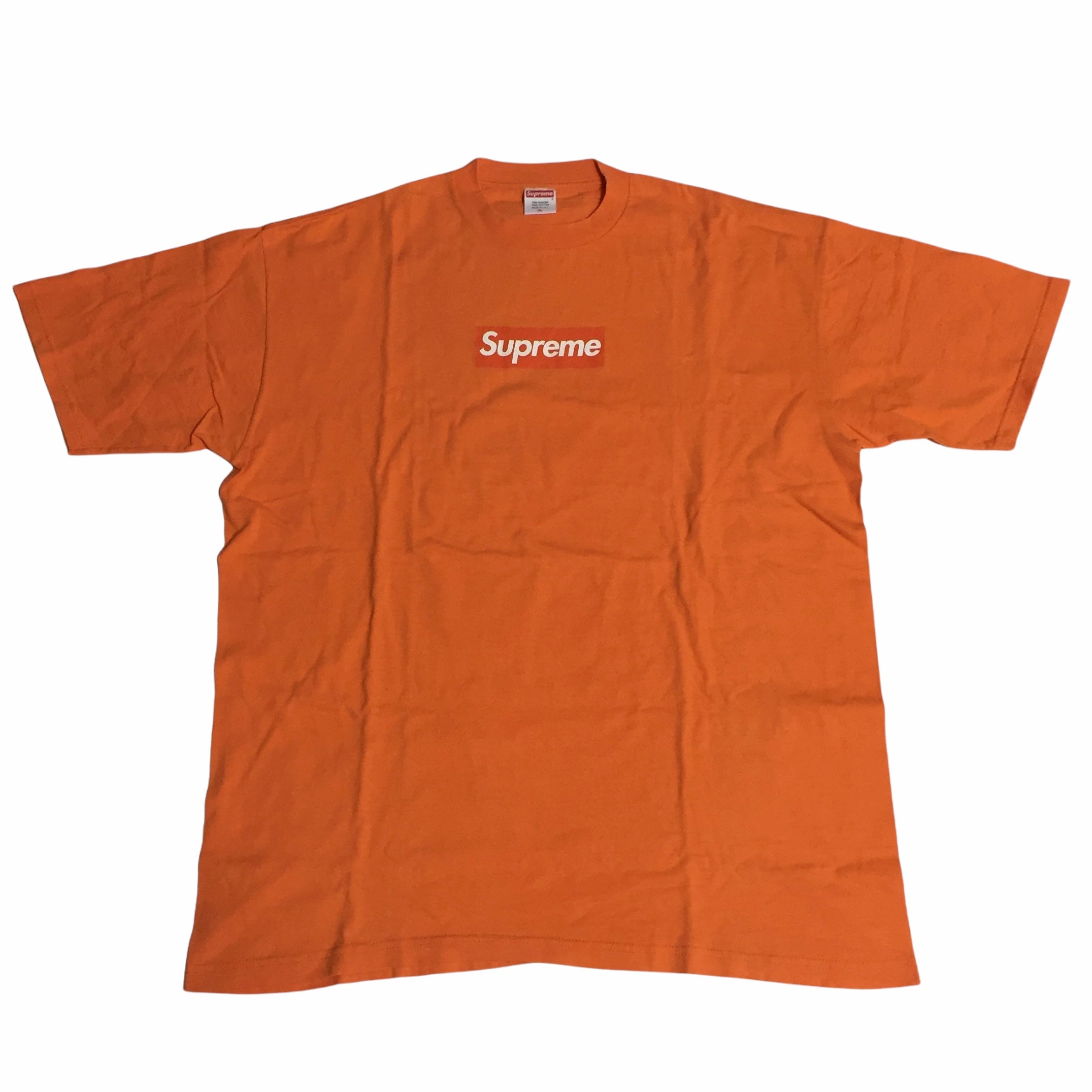 2003 Supreme Orange Tonal Box Logo Tee