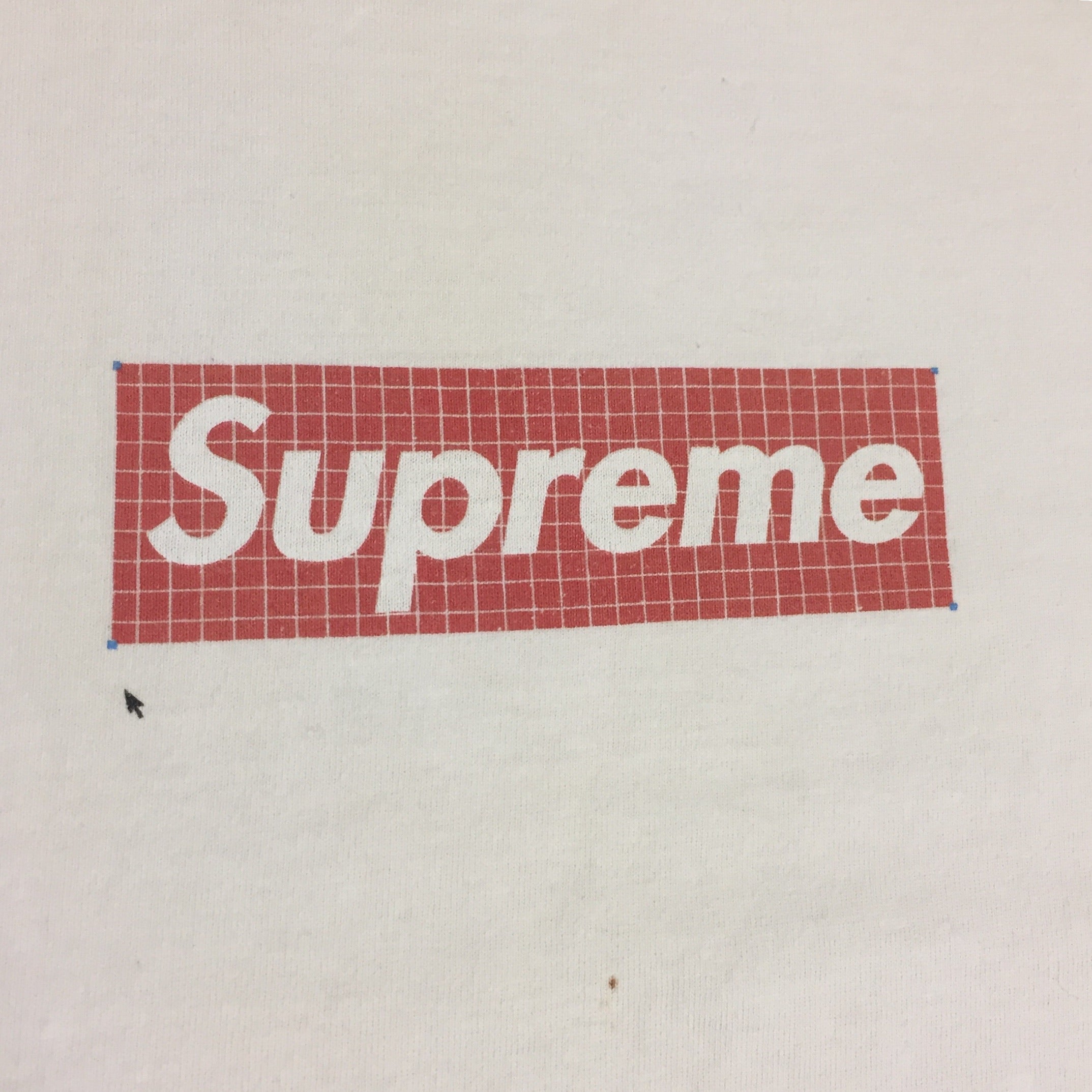 1998 Supreme Grid Daikanyama Box Logo Tee