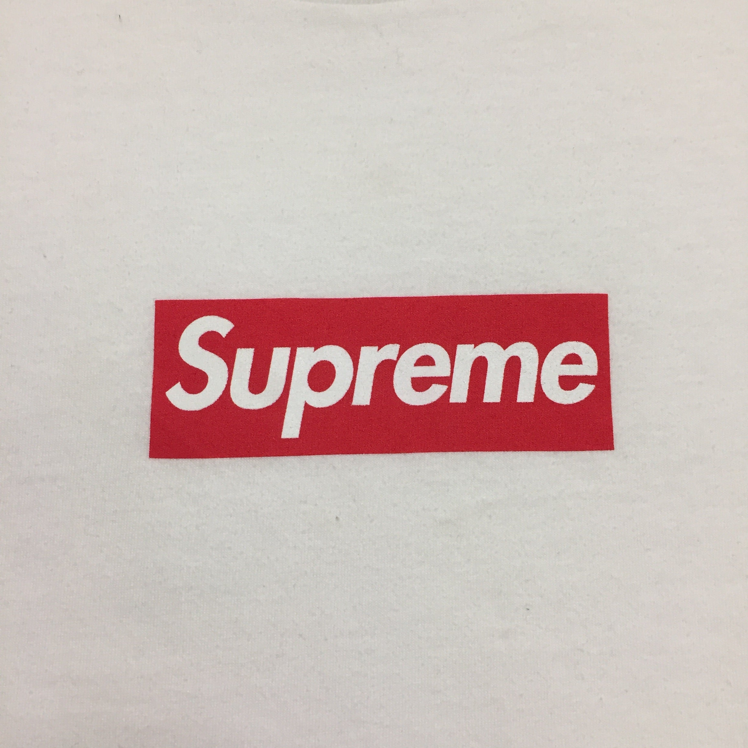 2020 Supreme Red White Box Logo Longsleeve