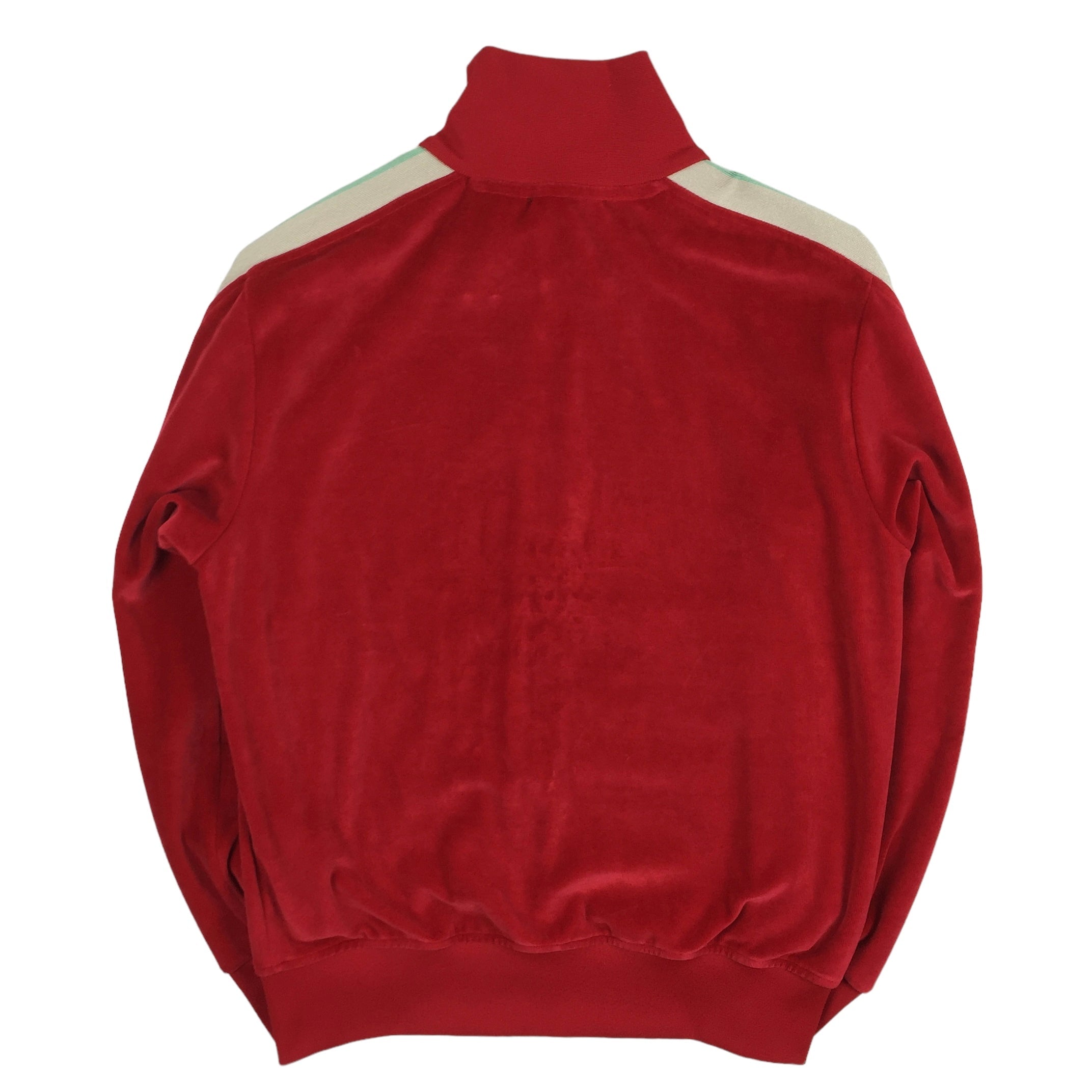 Palm Angels Red Velour Track Top