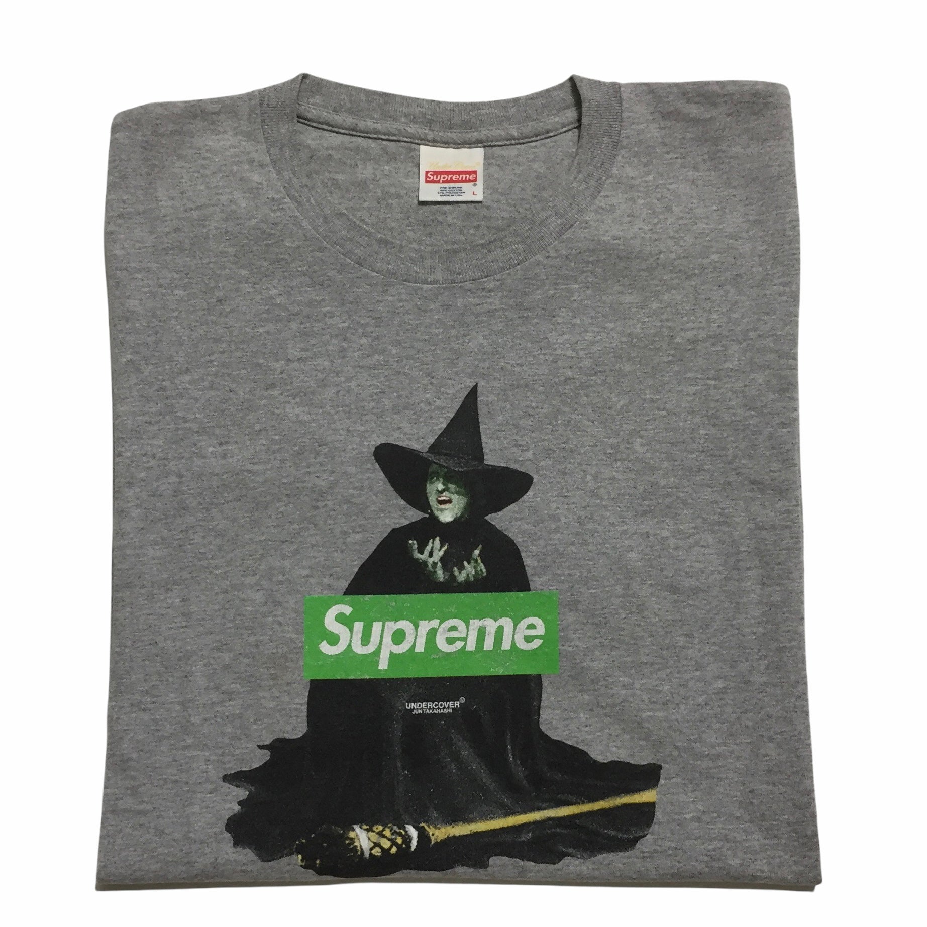 2015 Supreme x Undercover Witch Grey Box Logo Tee