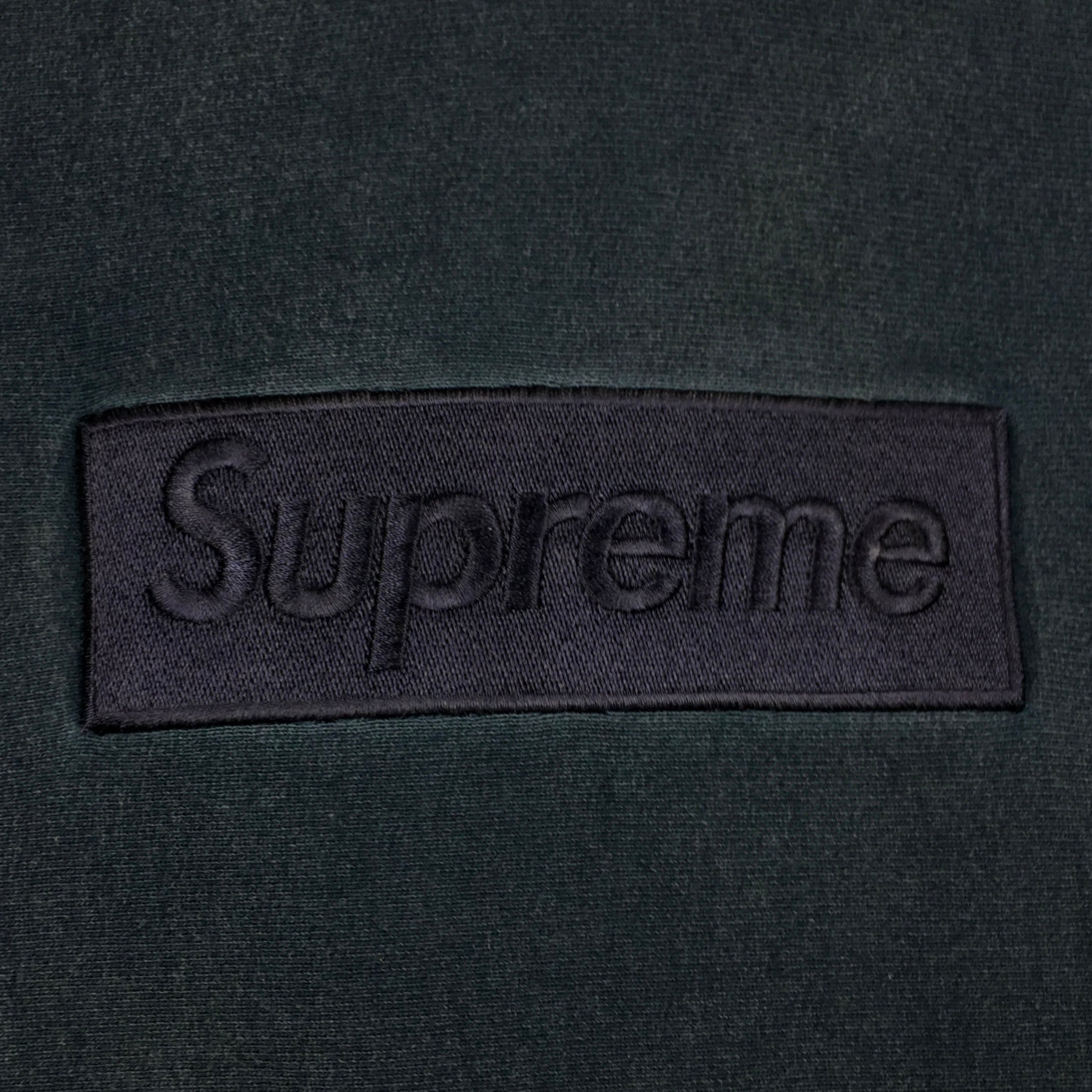 2014 Supreme Navy Tonal Box Logo Hoodie