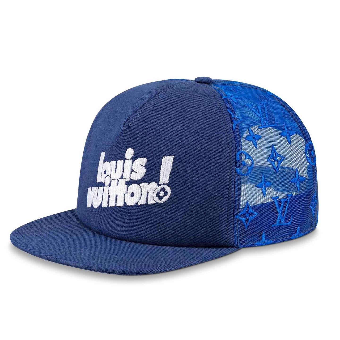 Louis Vuitton Everyday LV Blue Embroidered Hat