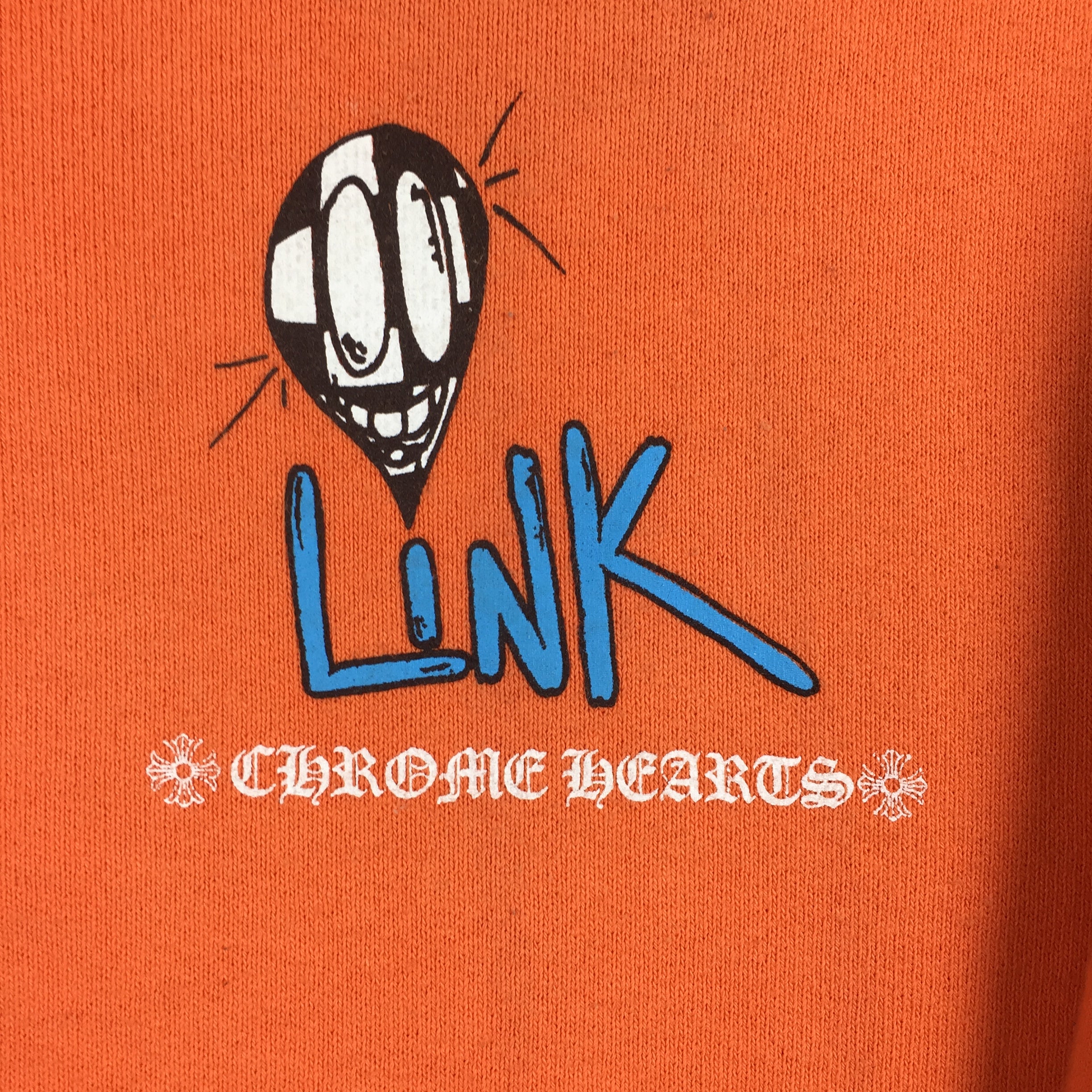 Chrome Hearts Matty Boy Orange Link & Build Hoodie