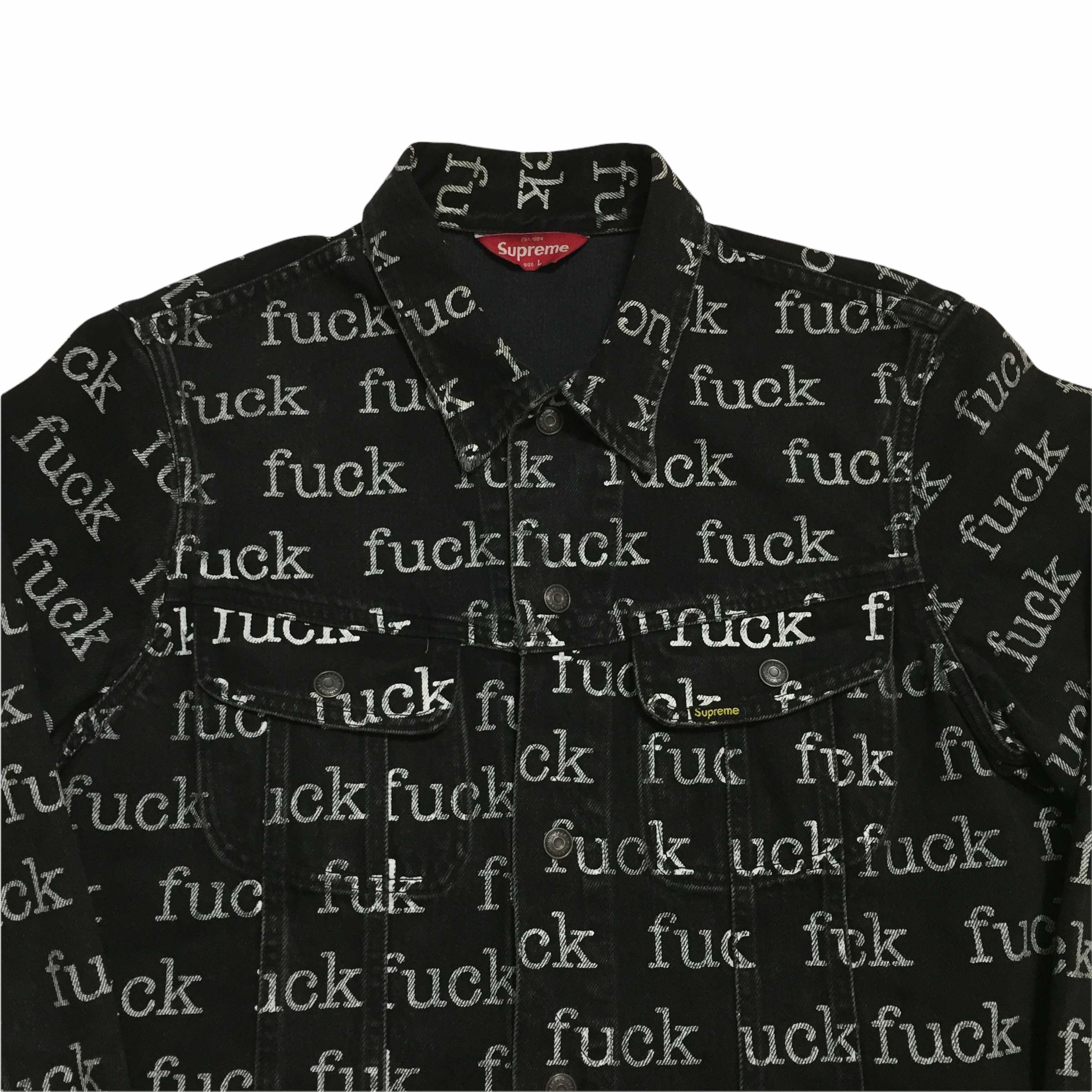 2013 Supreme Fuck Denim Jacket