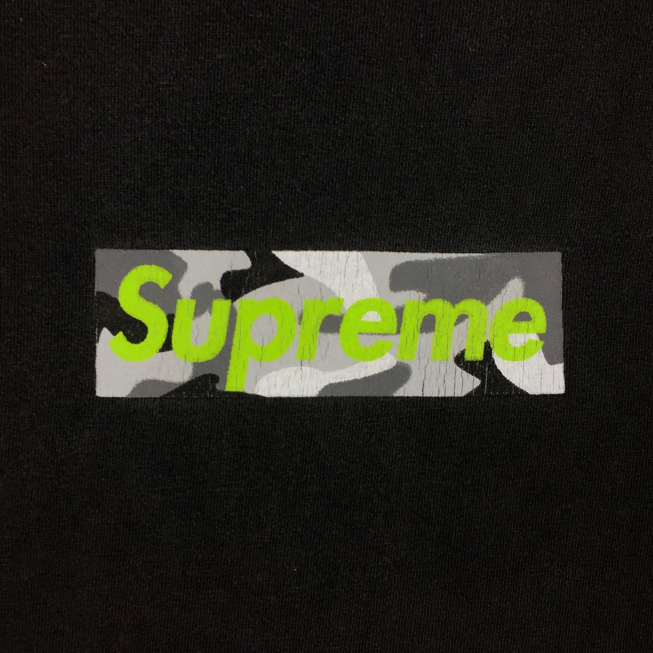 1997 Supreme Marble Black Box Logo Tee