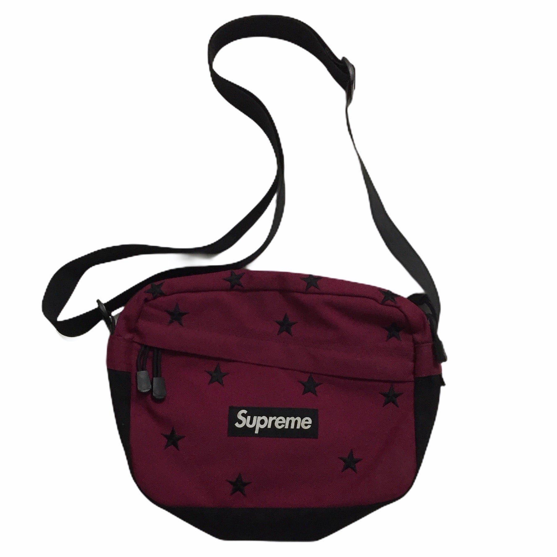 2013 Supreme Red Black Stars Shoulder Bag
