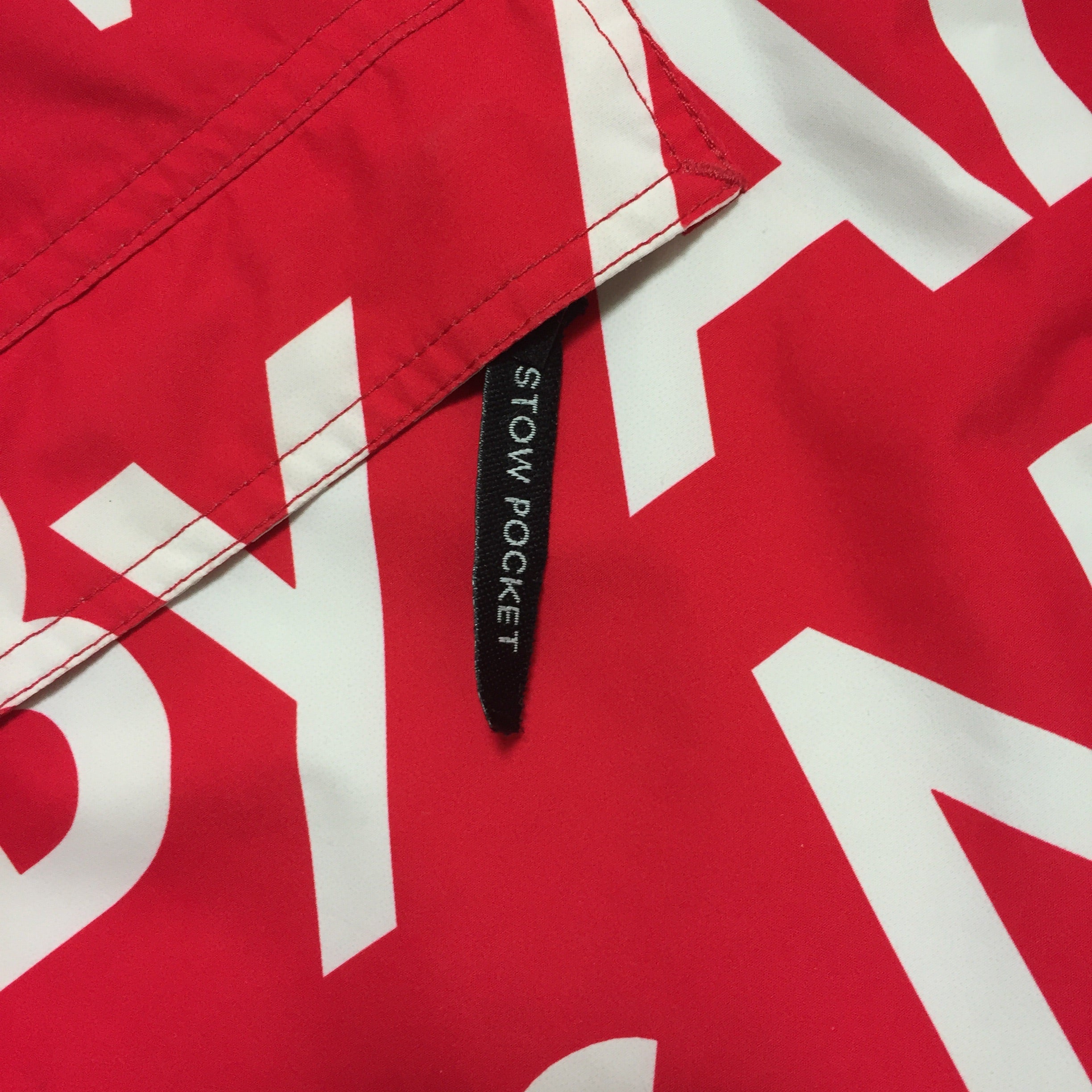 2015 Supreme x The North Face By Any Means Necessary Red Pullover