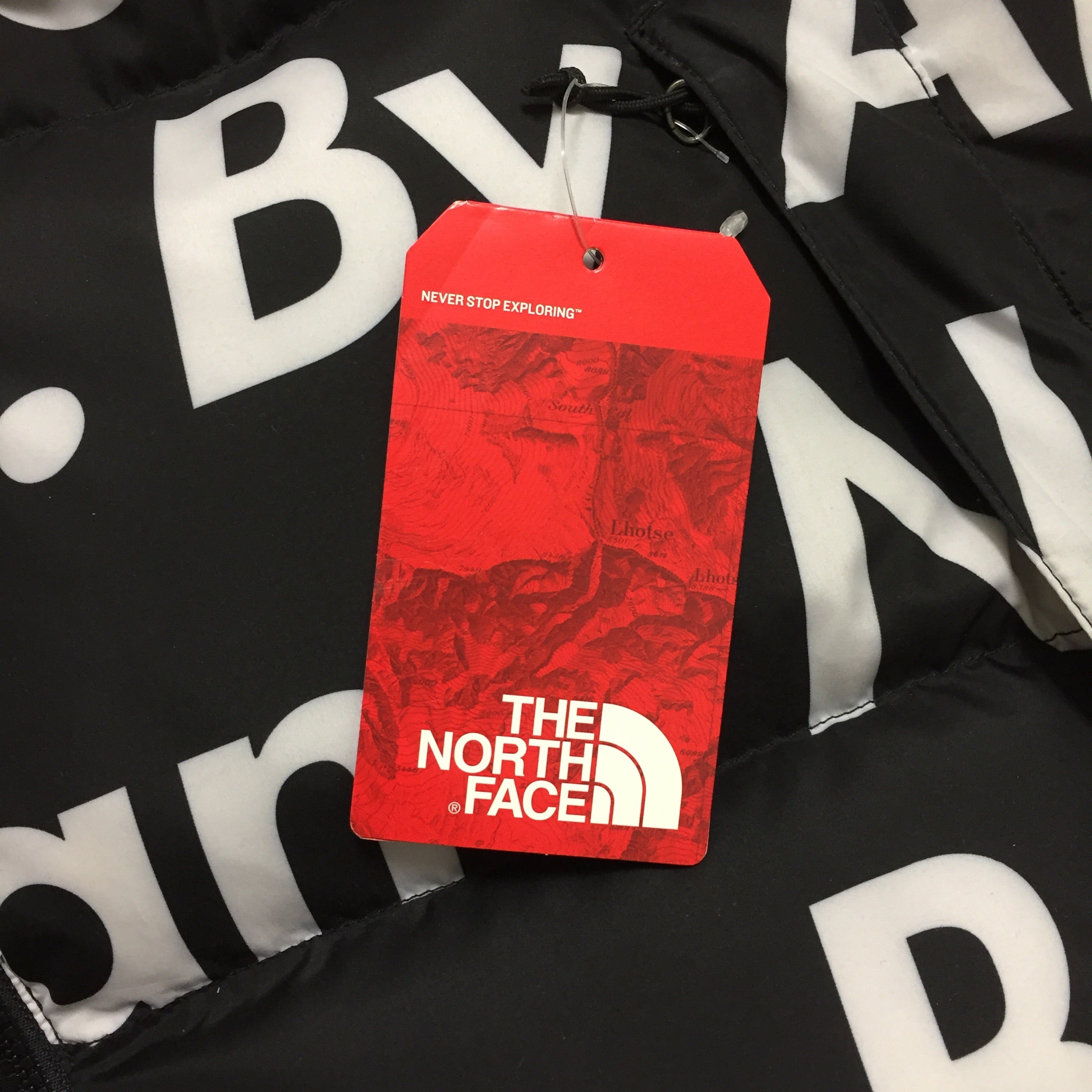 2015 Supreme x The North Face By Any Means Necessary Black Nuptse
