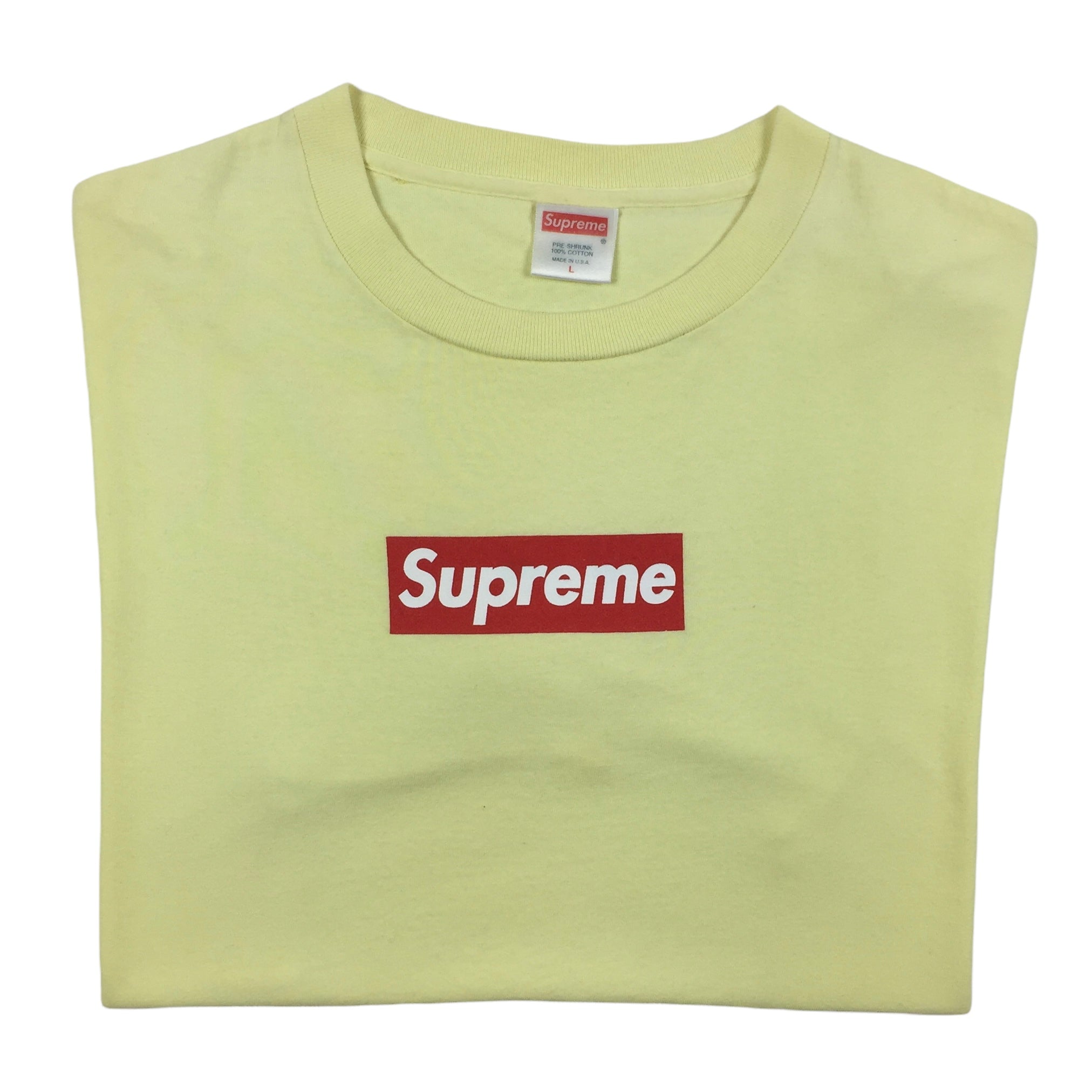 1999 Supreme Red Lemon Box Logo Tee