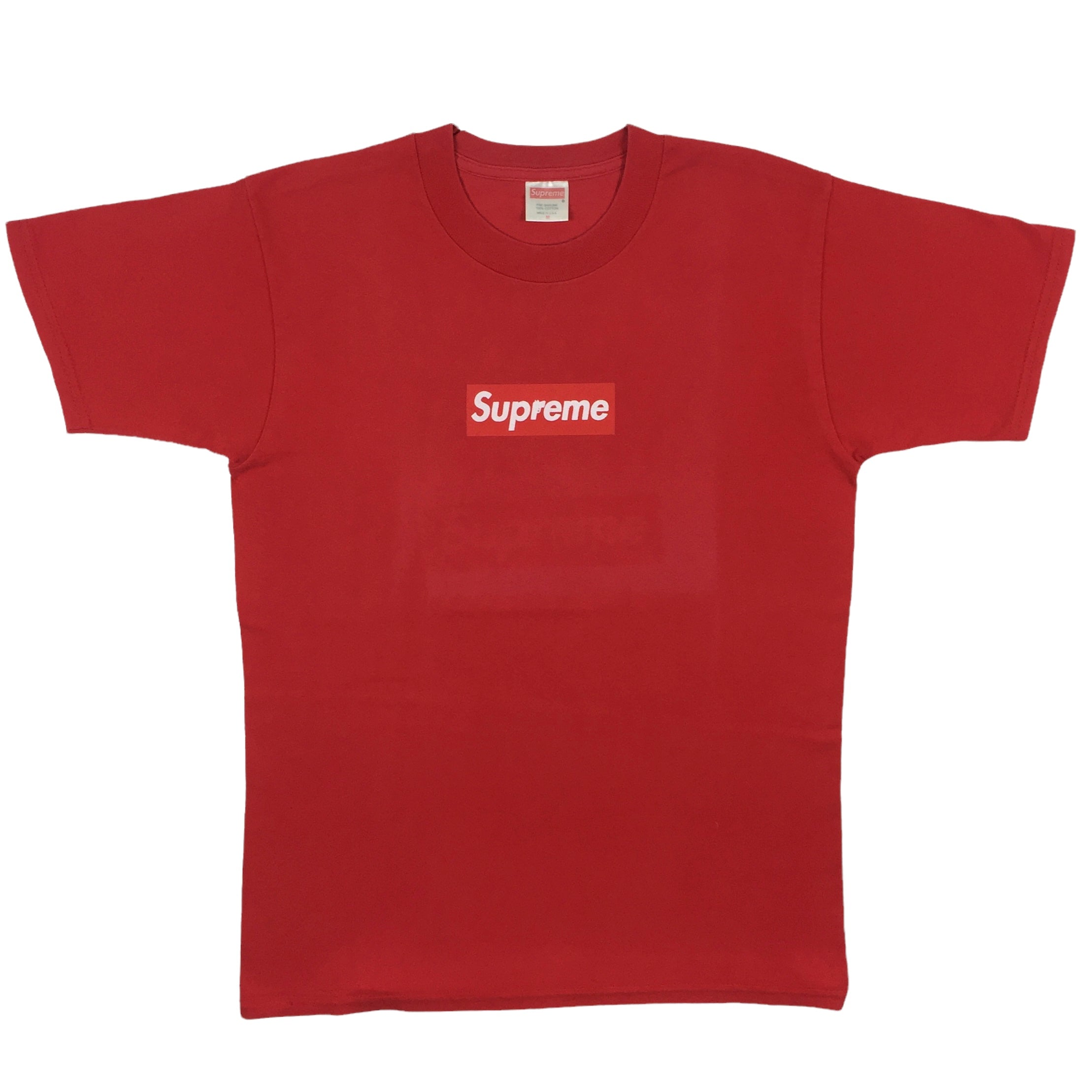 1999 Supreme Red Sopranos Box Logo Tee