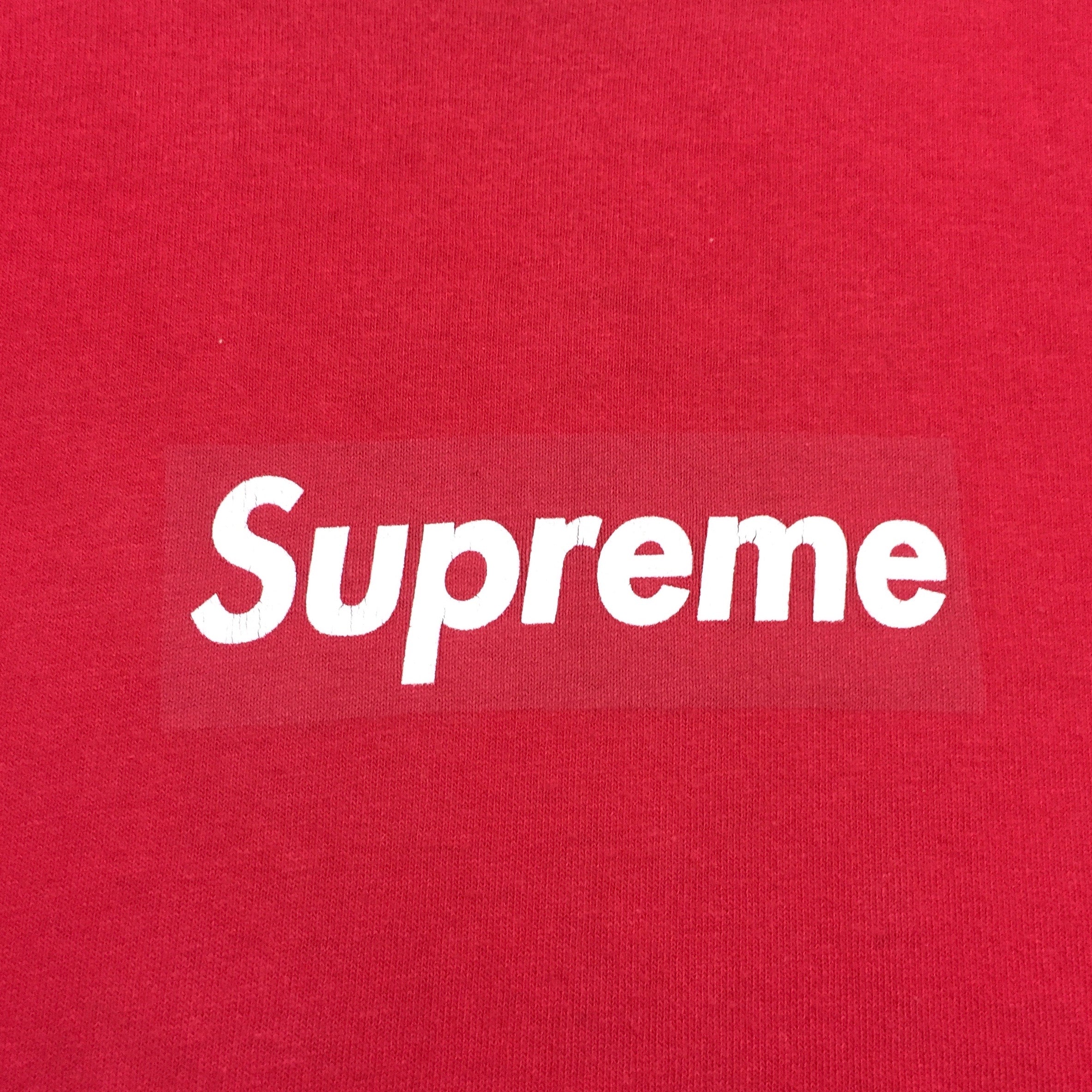 2001 Supreme Red Tonal Box Logo Tee