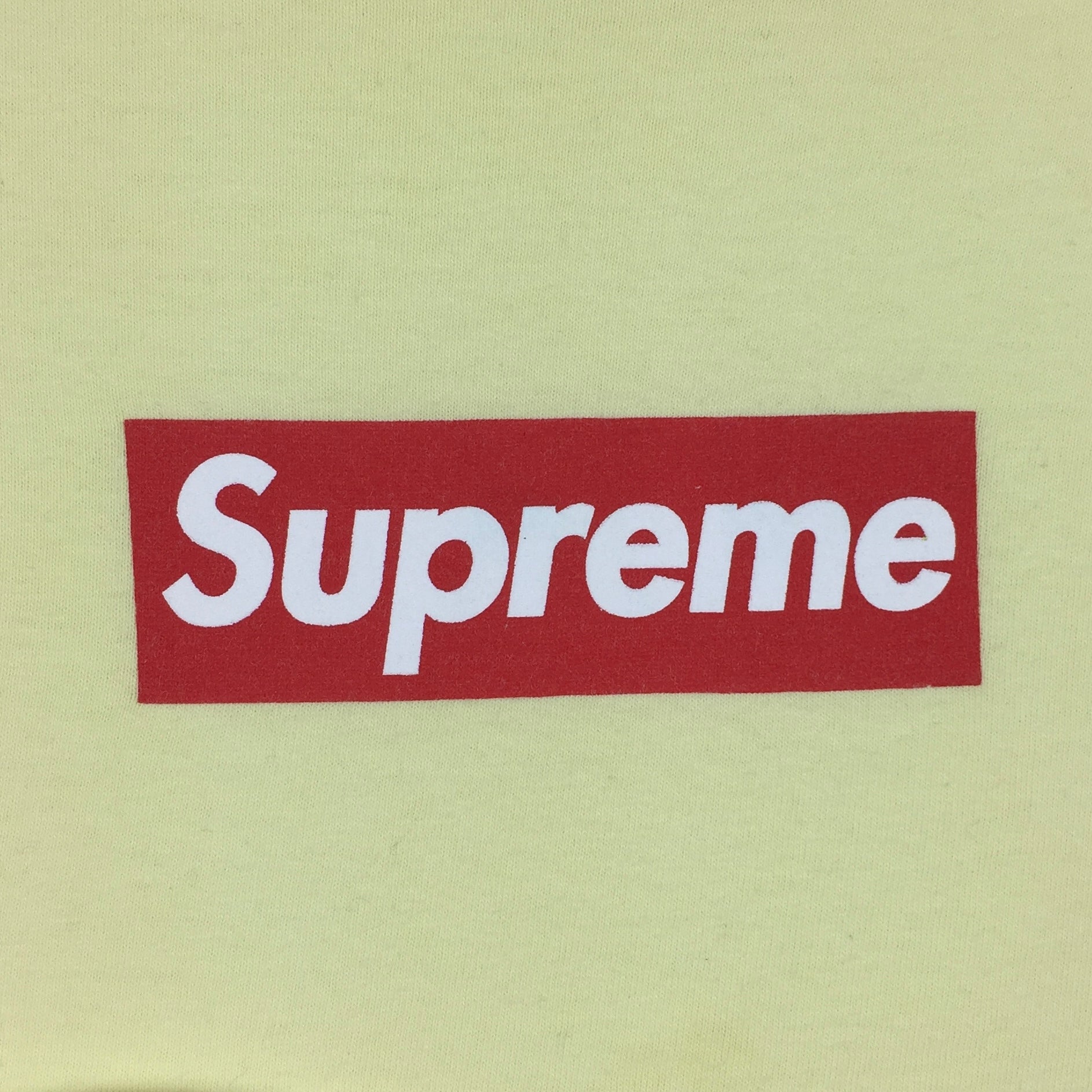 1999 Supreme Red Lemon Box Logo Tee