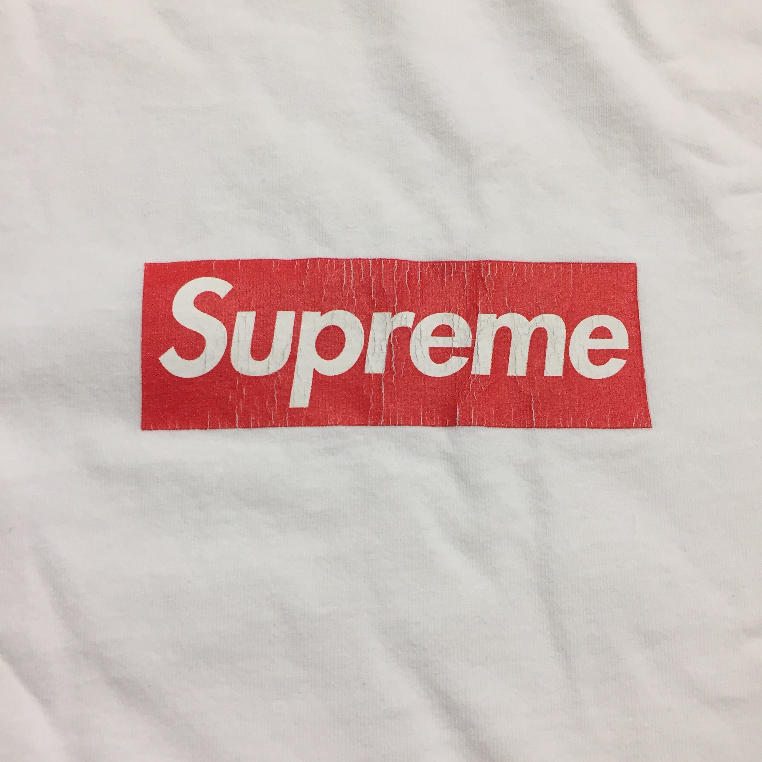 2003 Supreme Red White Box Logo Tee