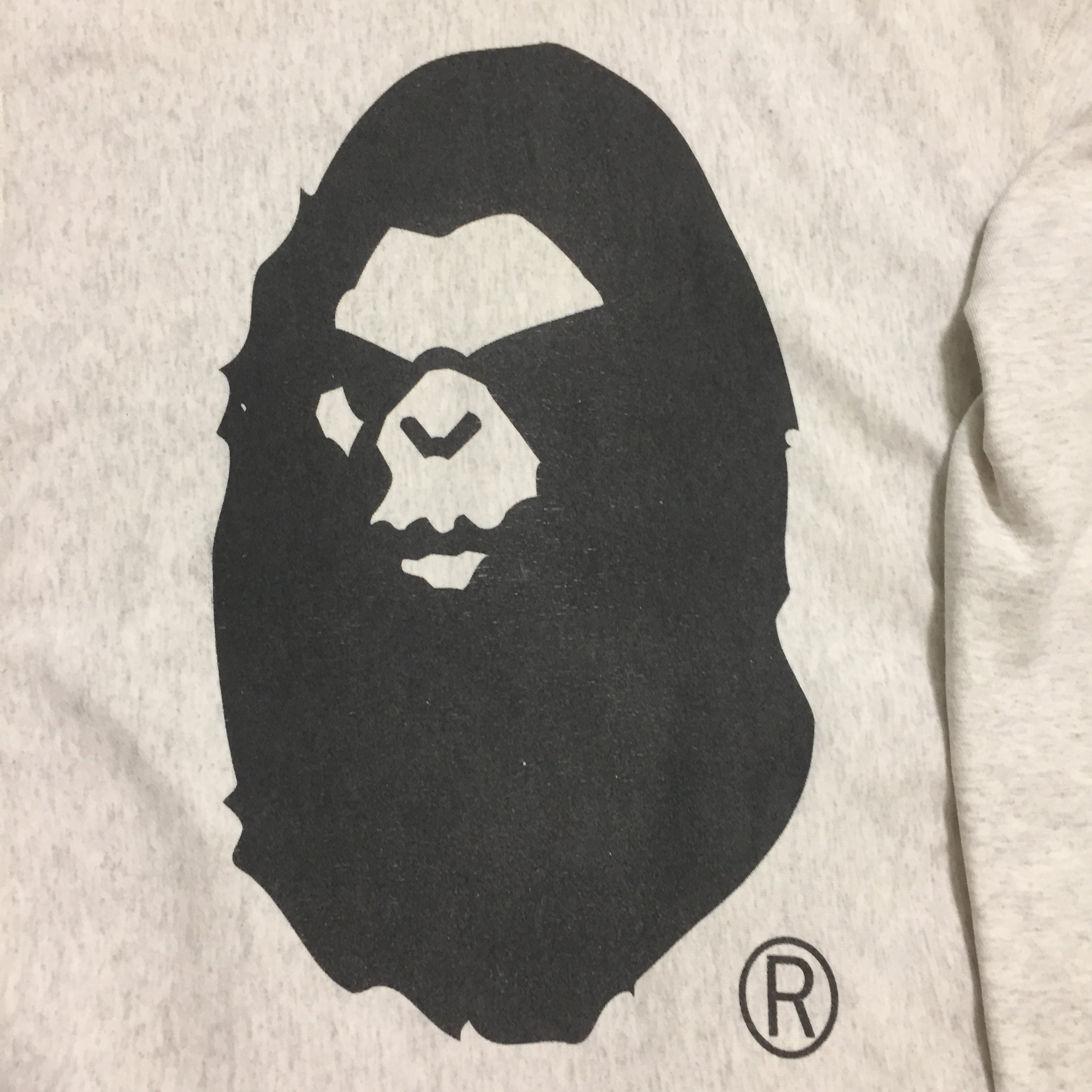 BAPE Grey Ape Head Hoodie