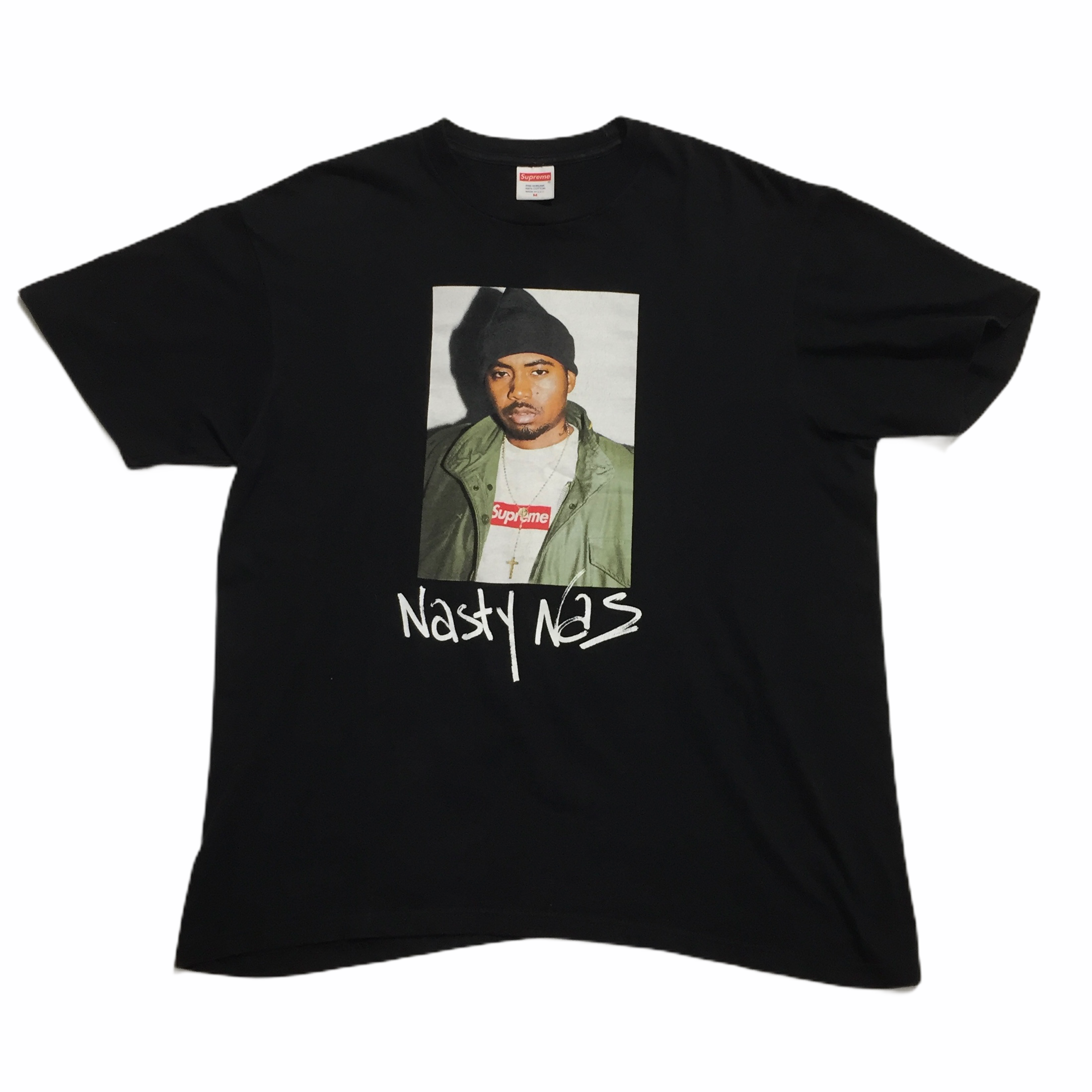 2017 Supreme Nas Black Photo Tee