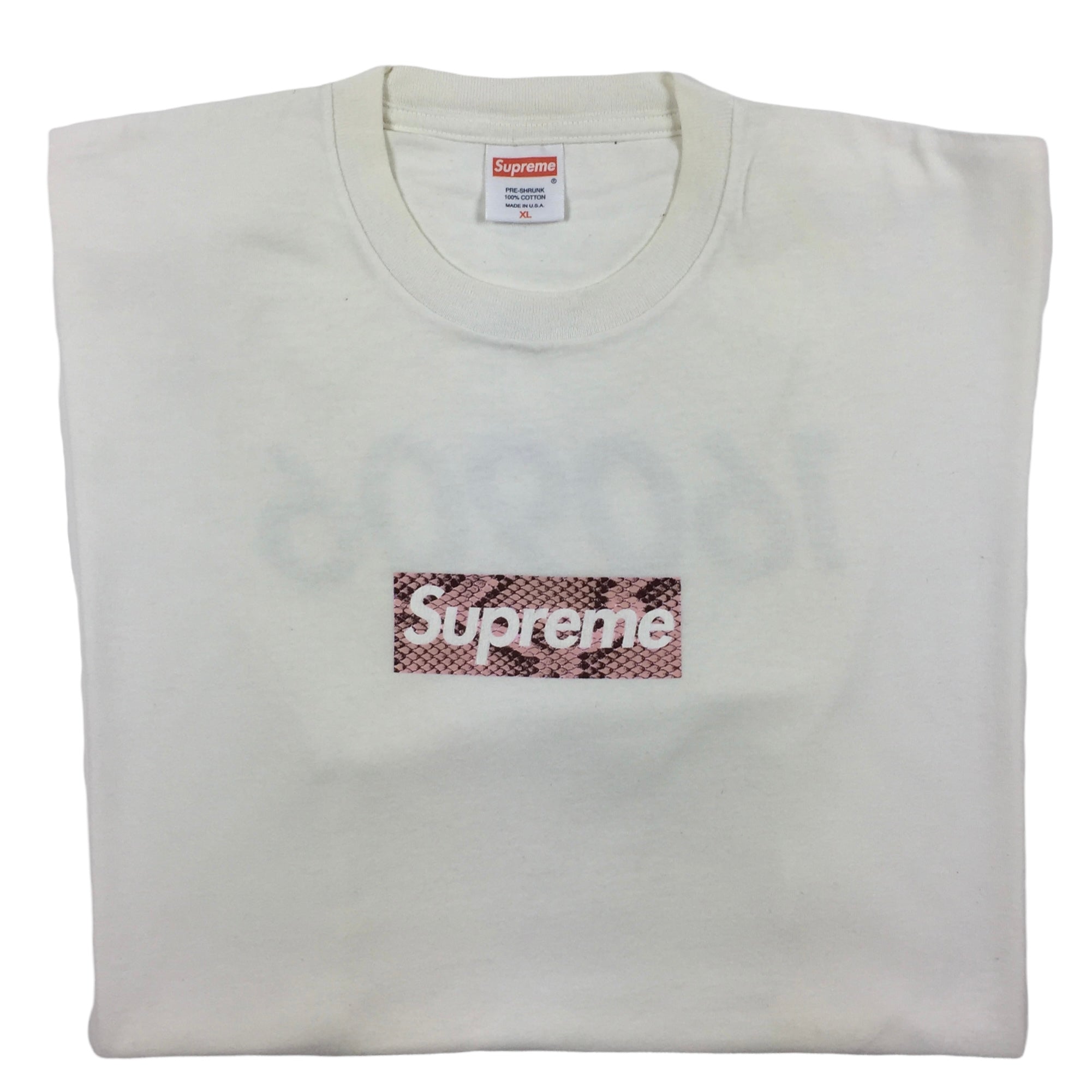 Supreme pink shop box logo tee