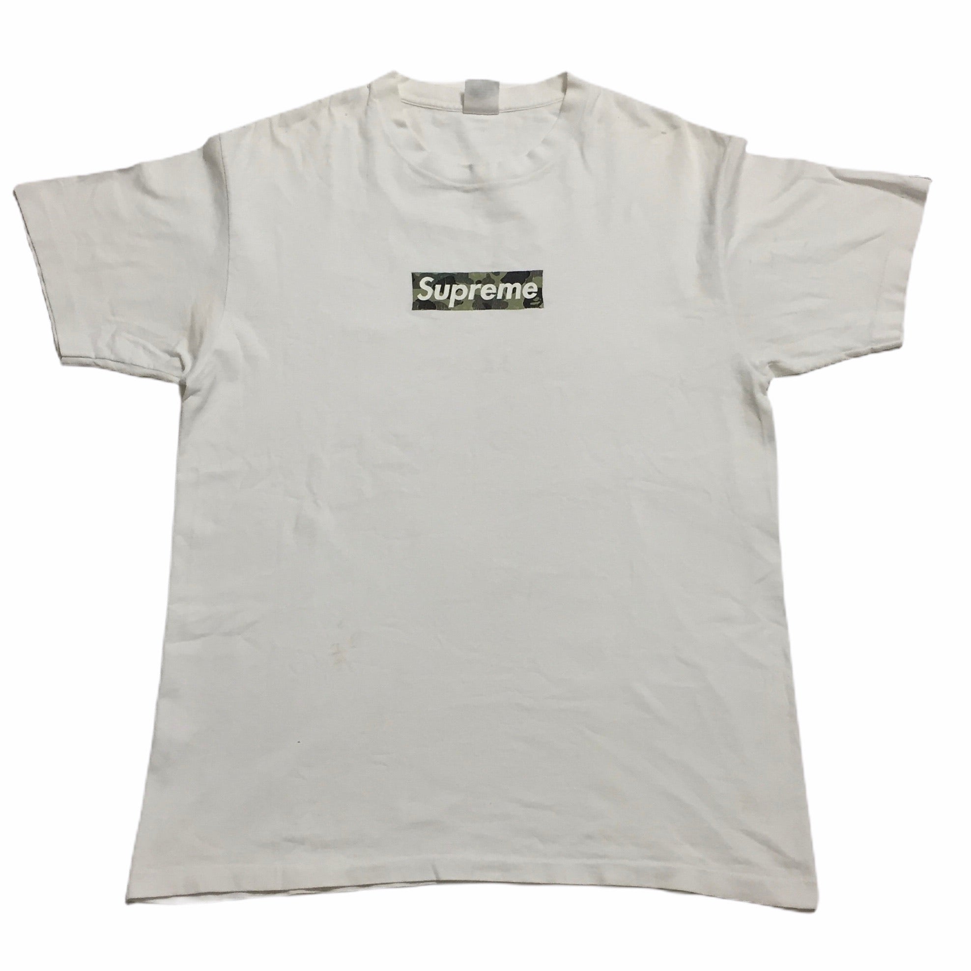 2002 Supreme x BAPE Camo Box Logo Tee