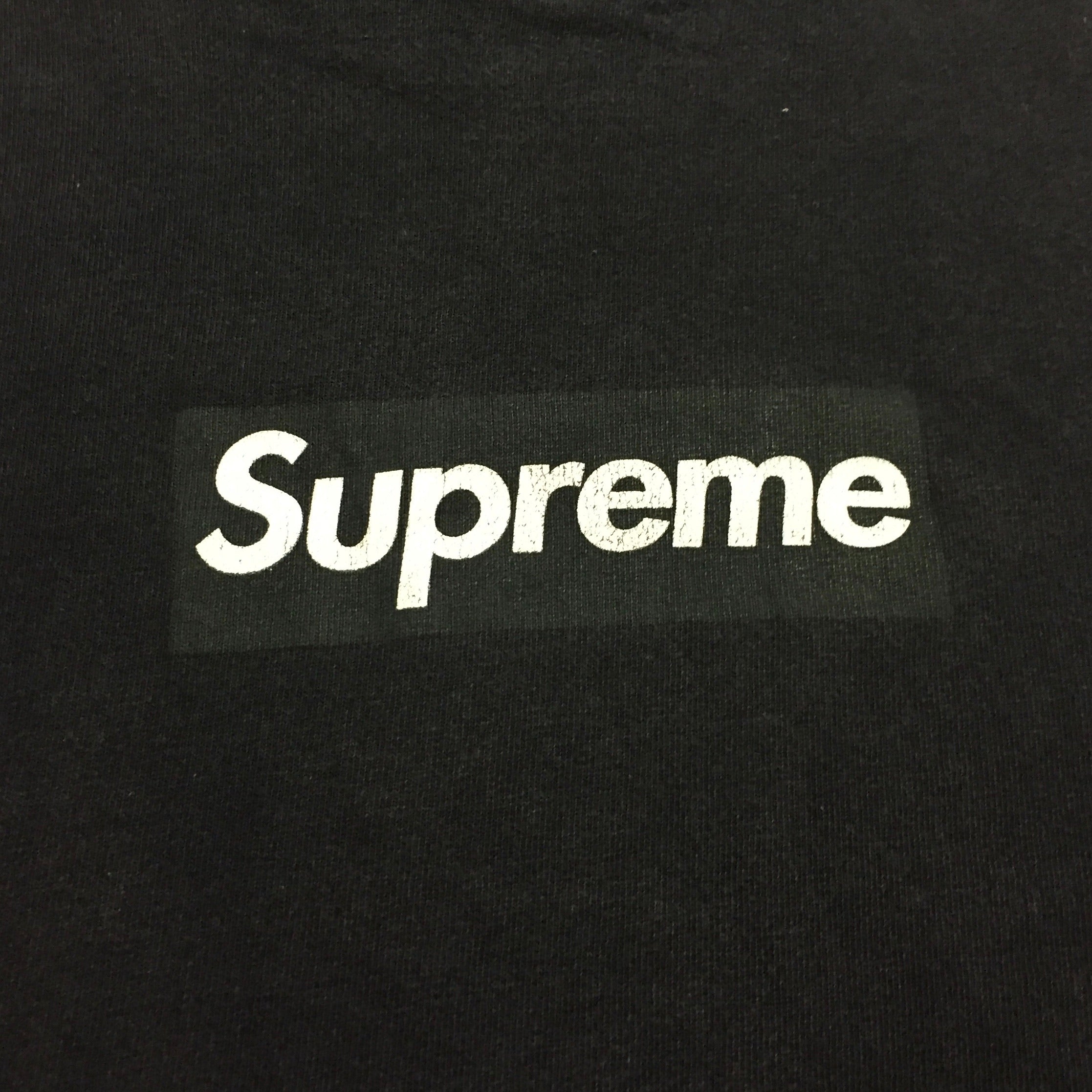 2003 Supreme Navy Tonal Box Logo Tee