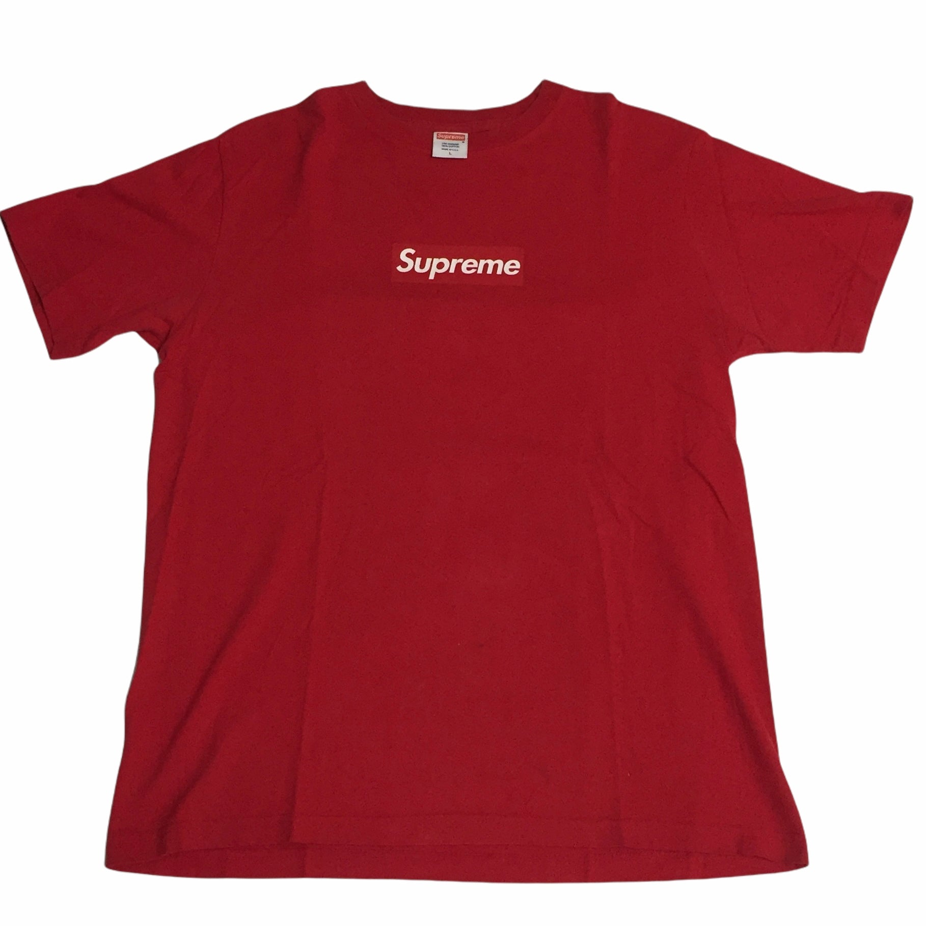 2003 Supreme Red Tonal Box Logo Tee