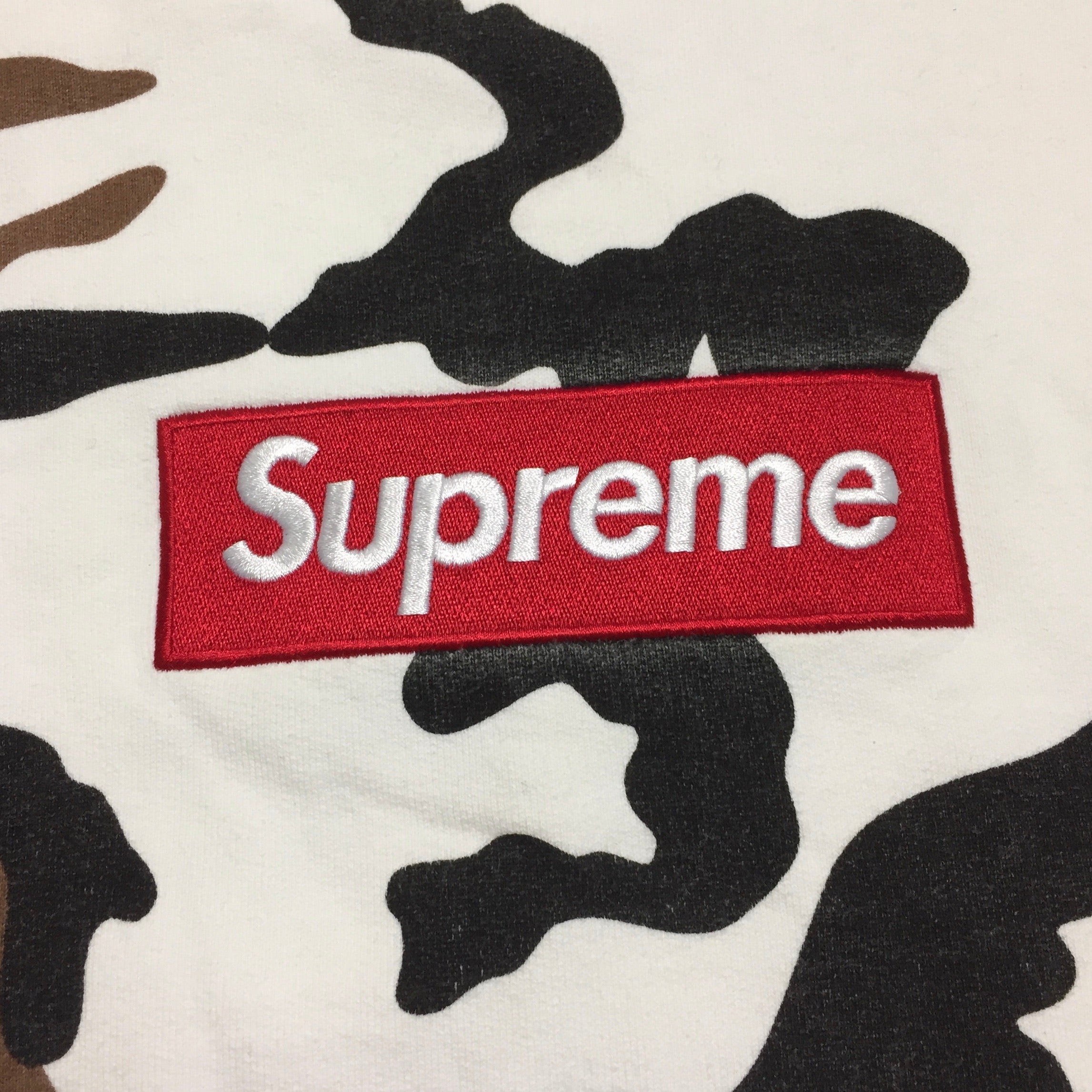 2016 Supreme Cow Camo Box Logo Hoodie