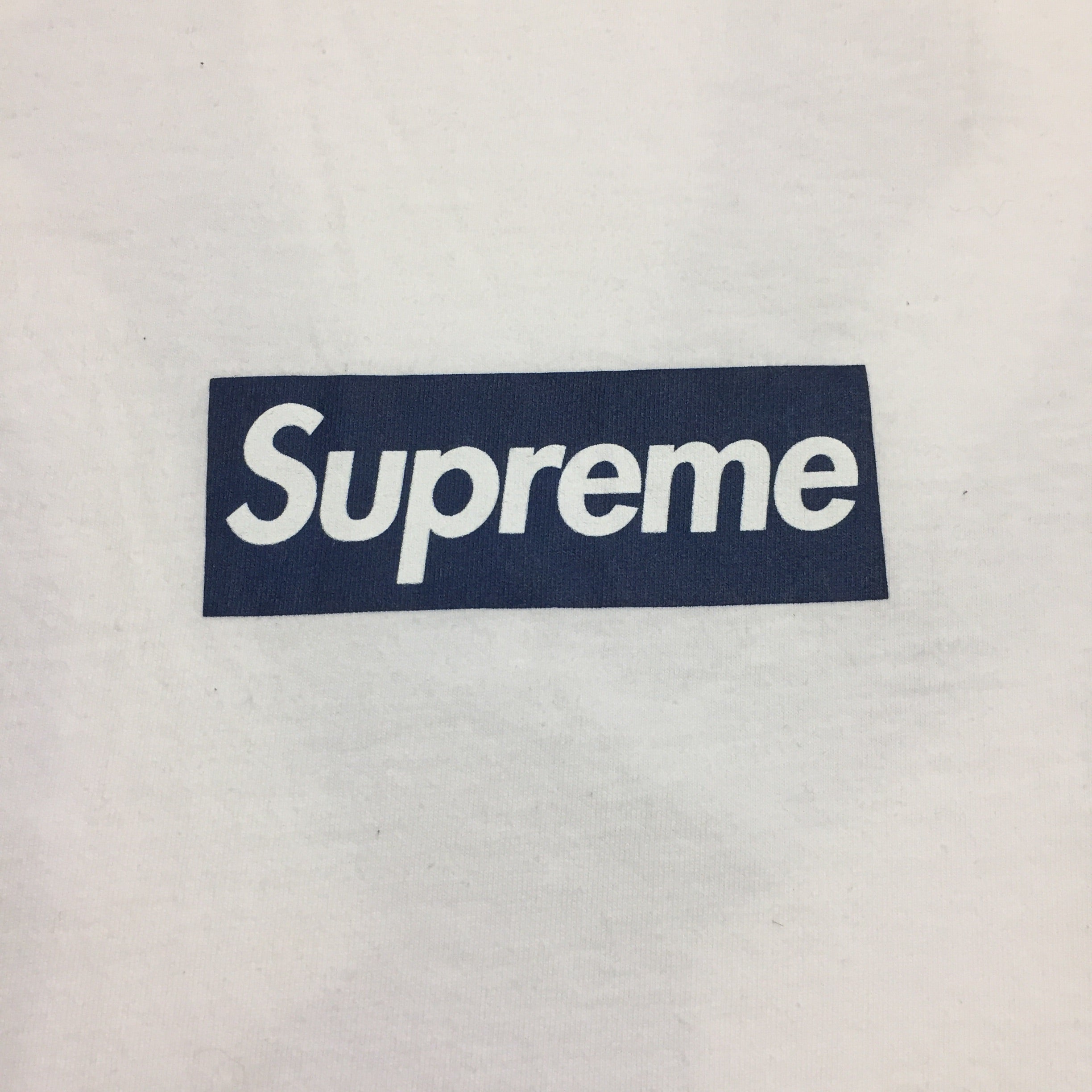 2015 Supreme Yankees White Box Logo Tee