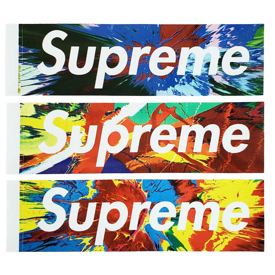 2009 Supreme Damien Hirst Box Logo Sticker Set