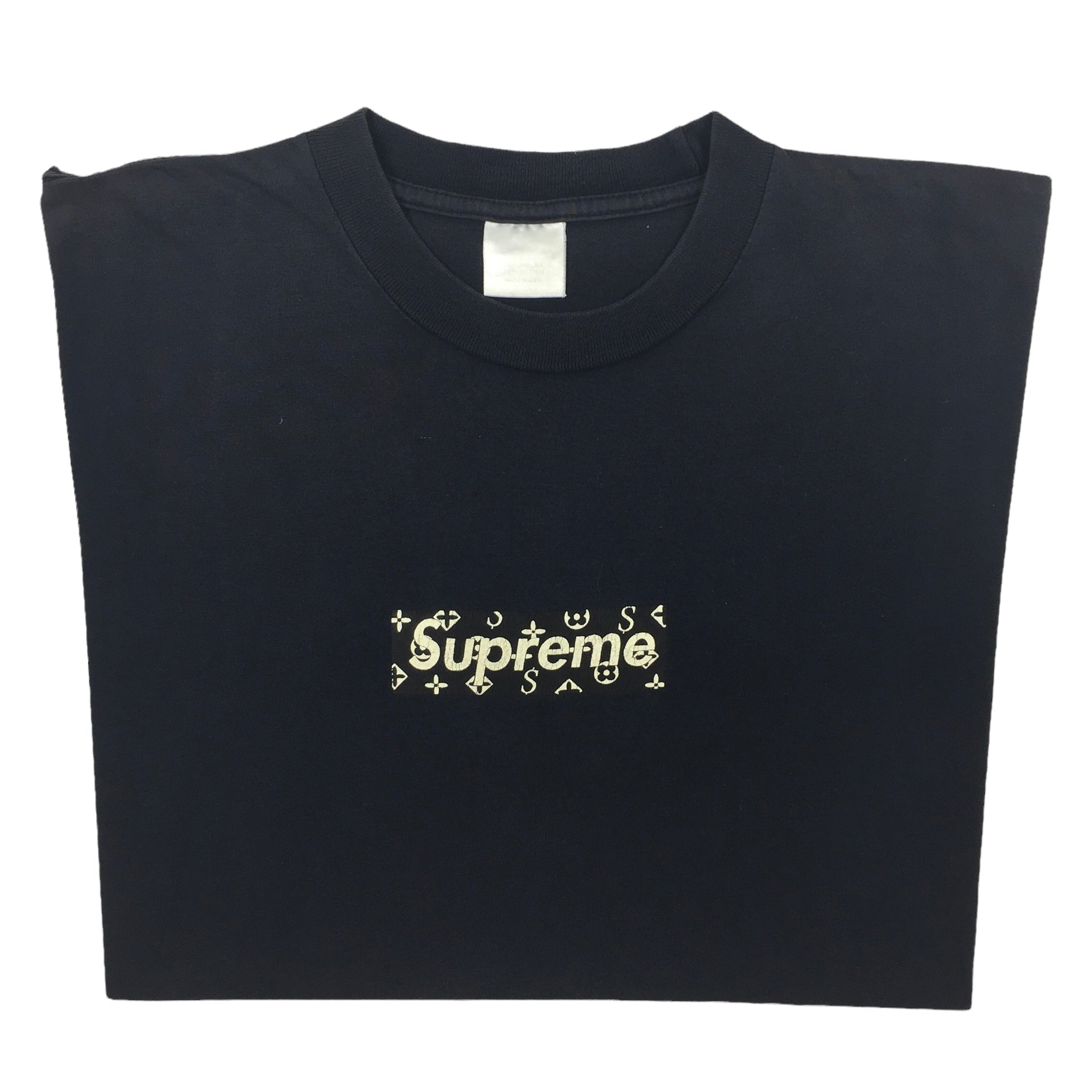 2000 Supreme LV Monogram Black Box Logo Tee