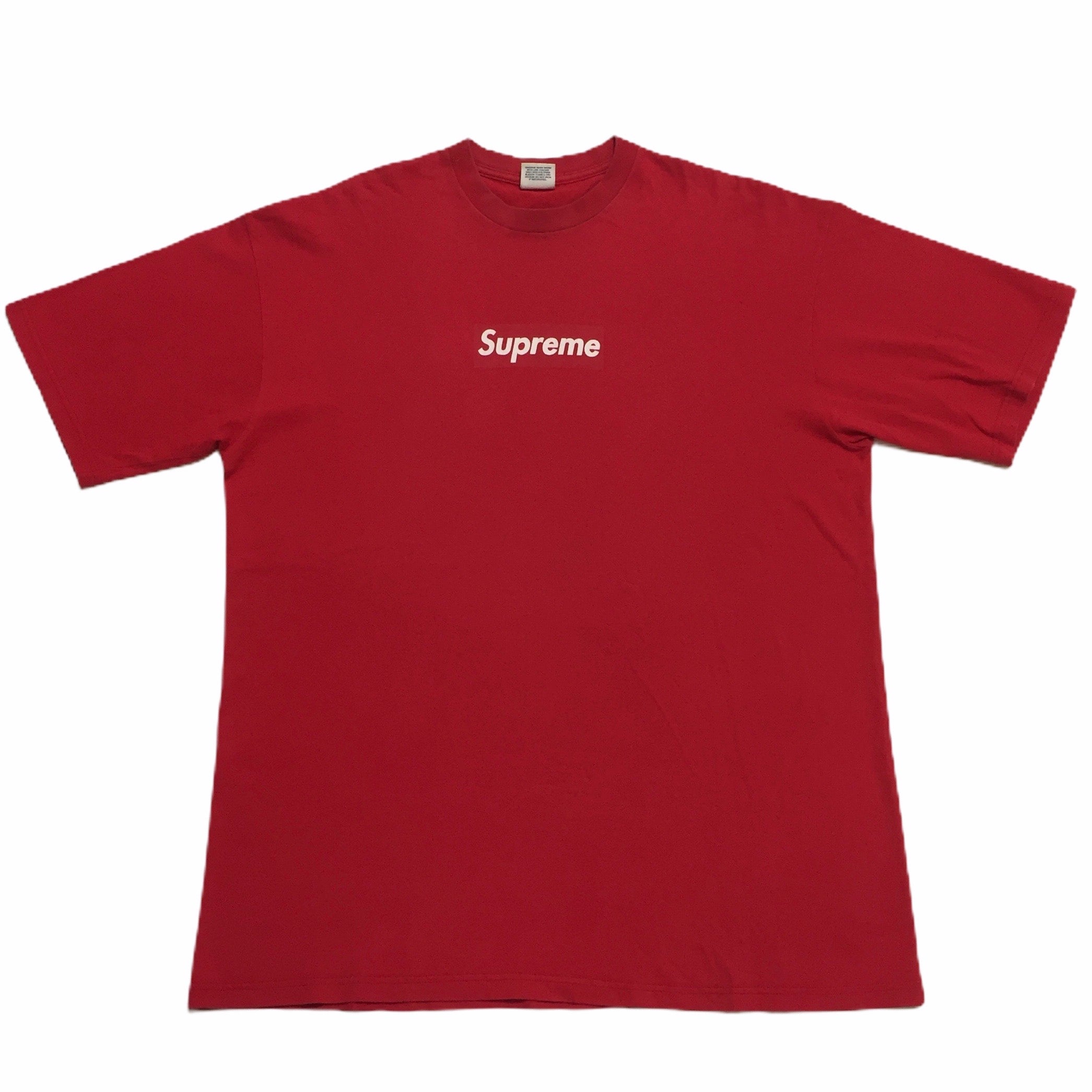 2001 Supreme Red Tonal Box Logo Tee