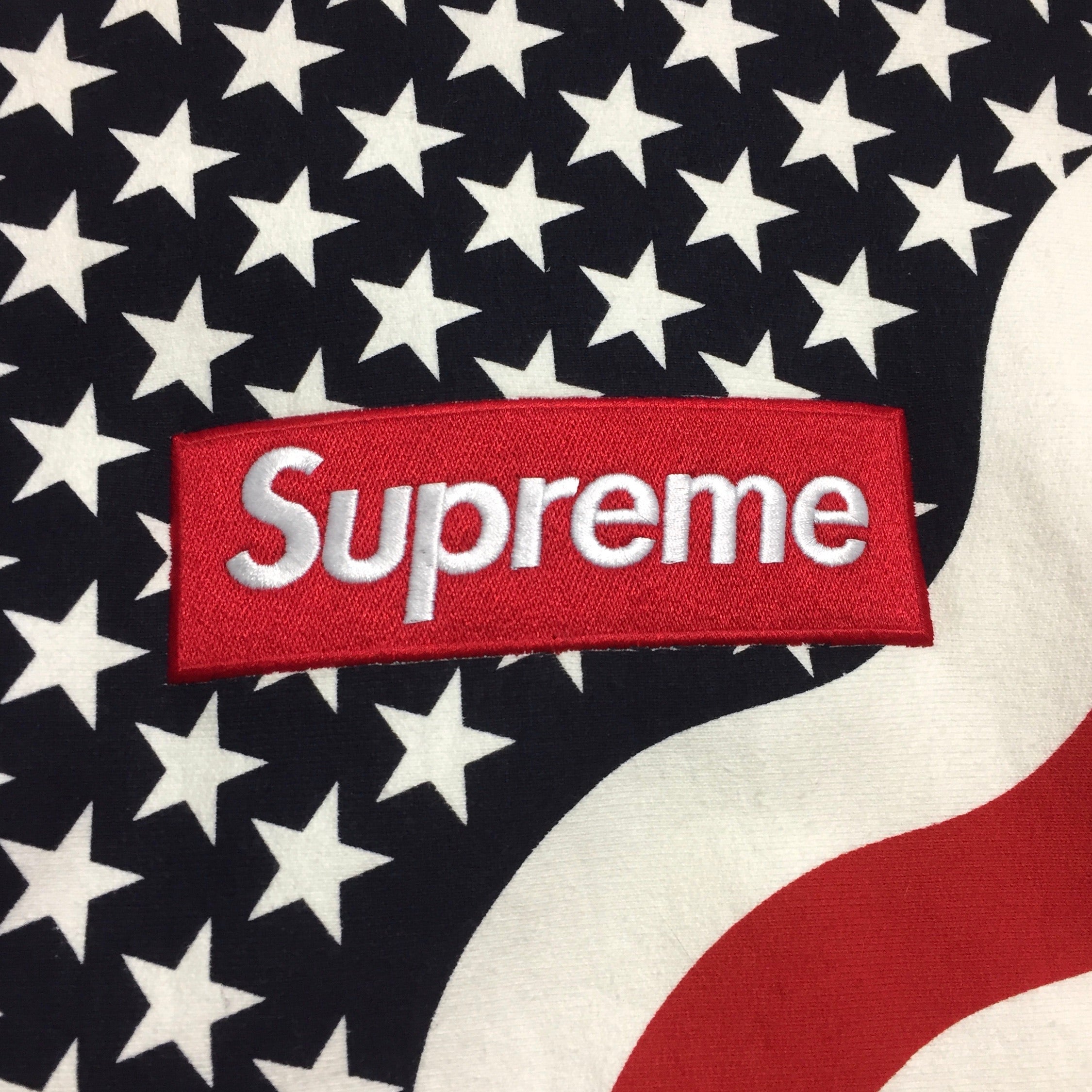 2014 Supreme USA Flag Box Logo Hoodie