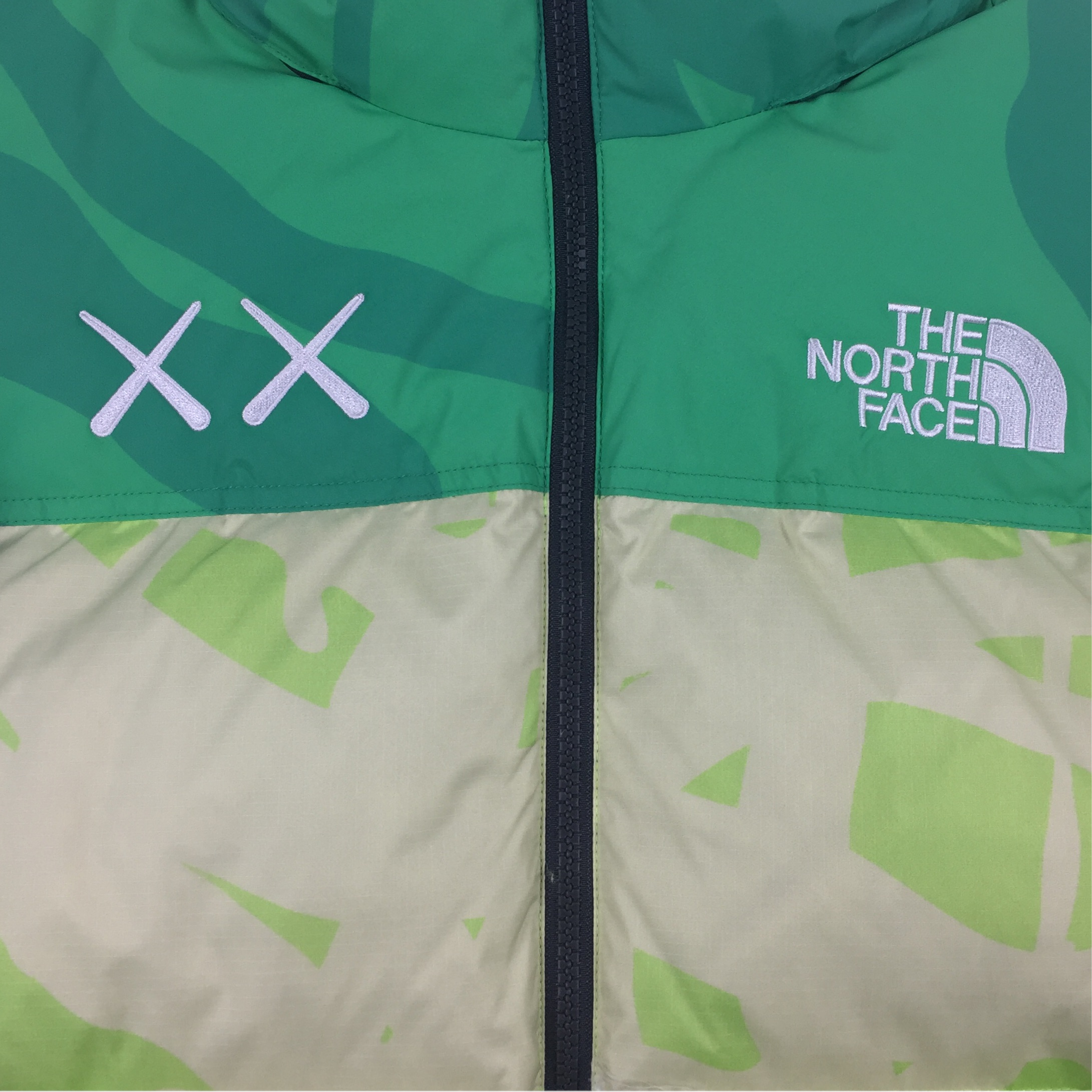 KAWS x The North Face Green Nuptse