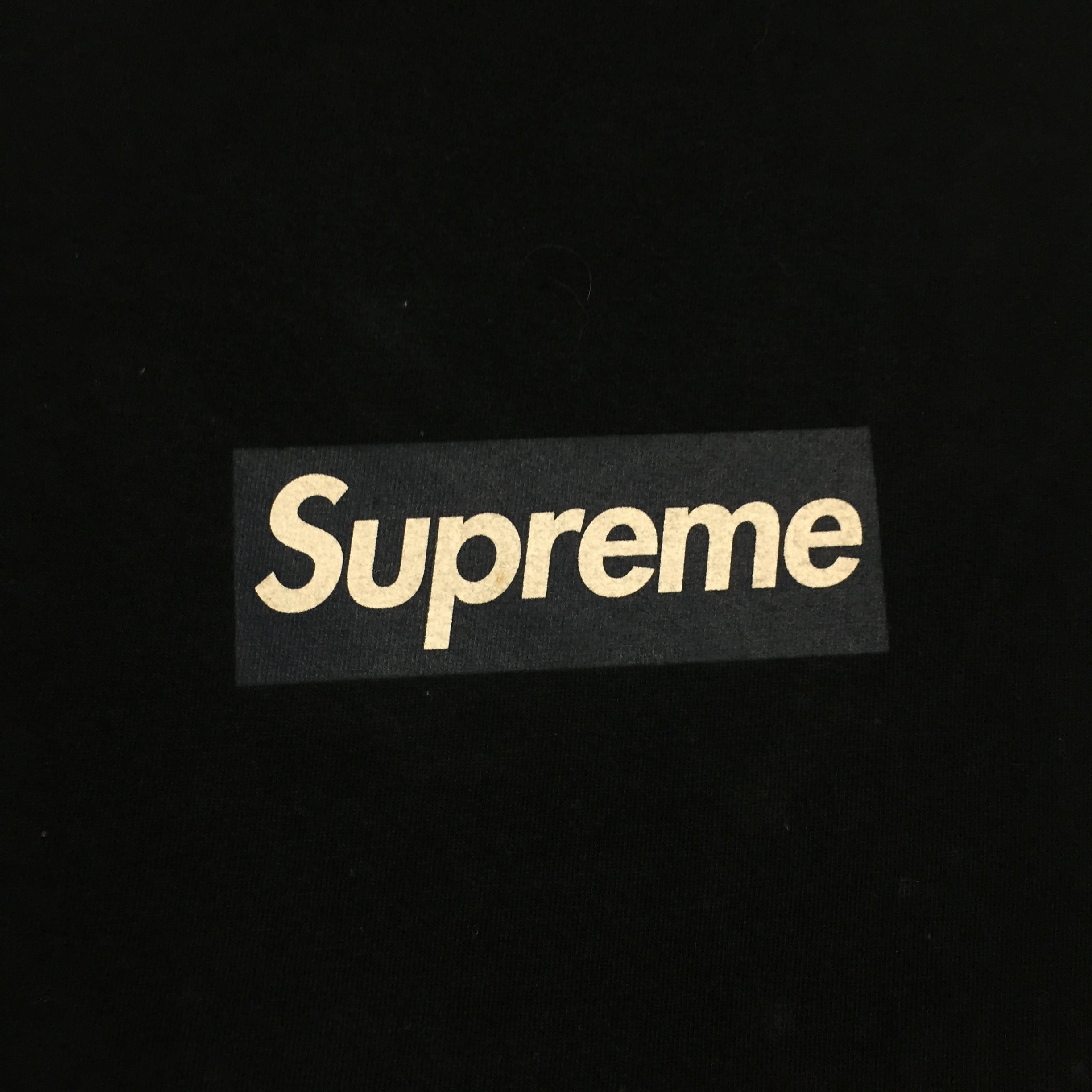 2015 Supreme Yankees Navy Box Logo Tee